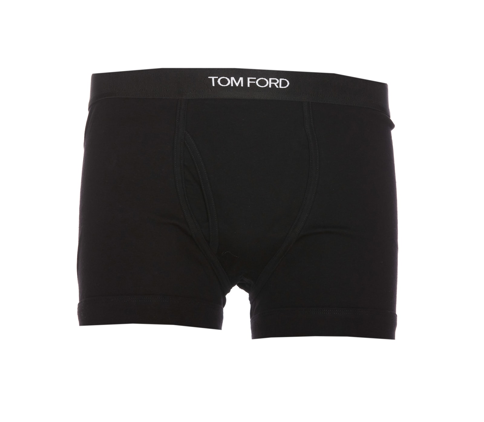 Shop Tom Ford Logo Boxer In Black