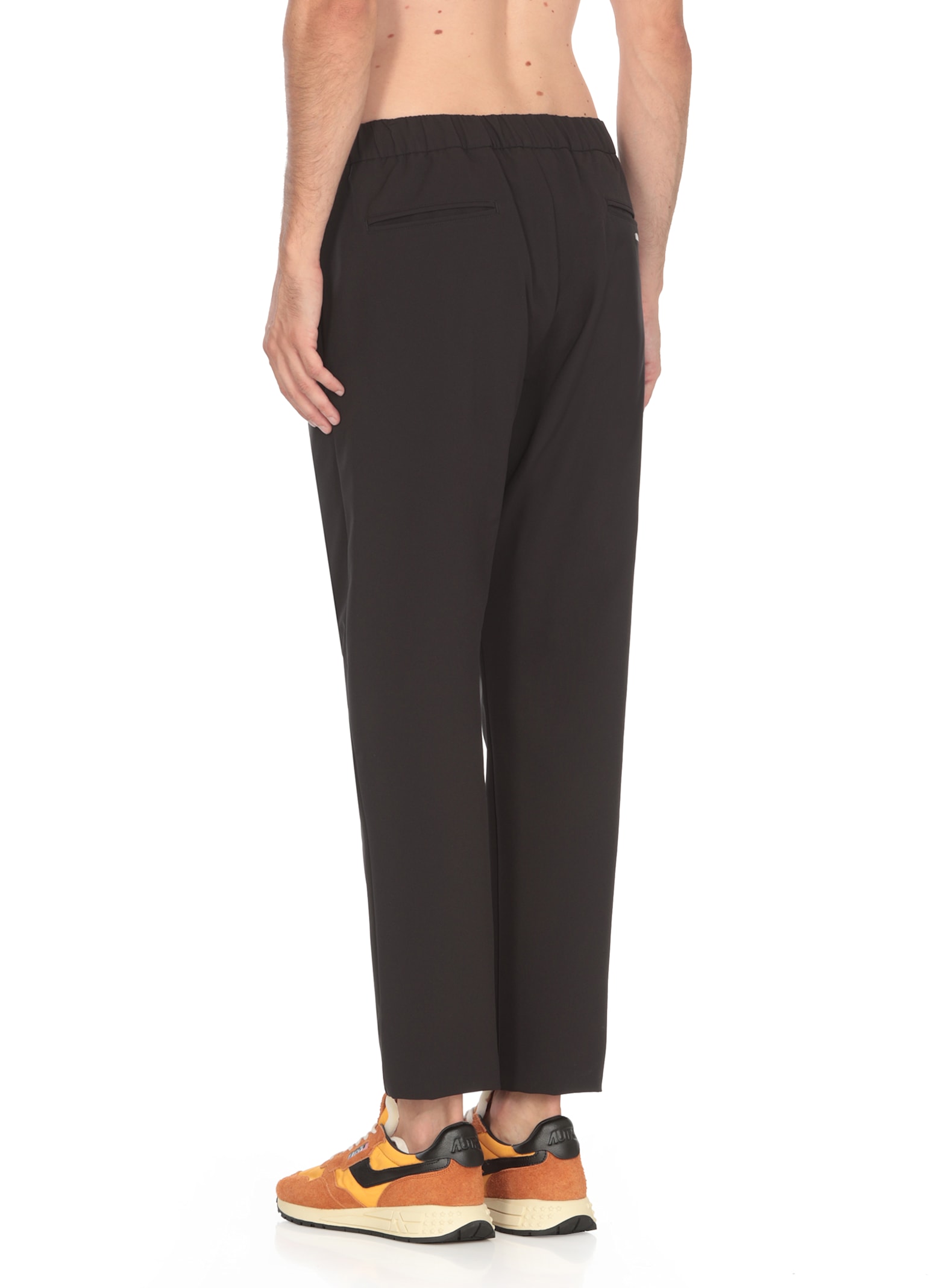 Shop Herno Warm Tech Trousers In Black