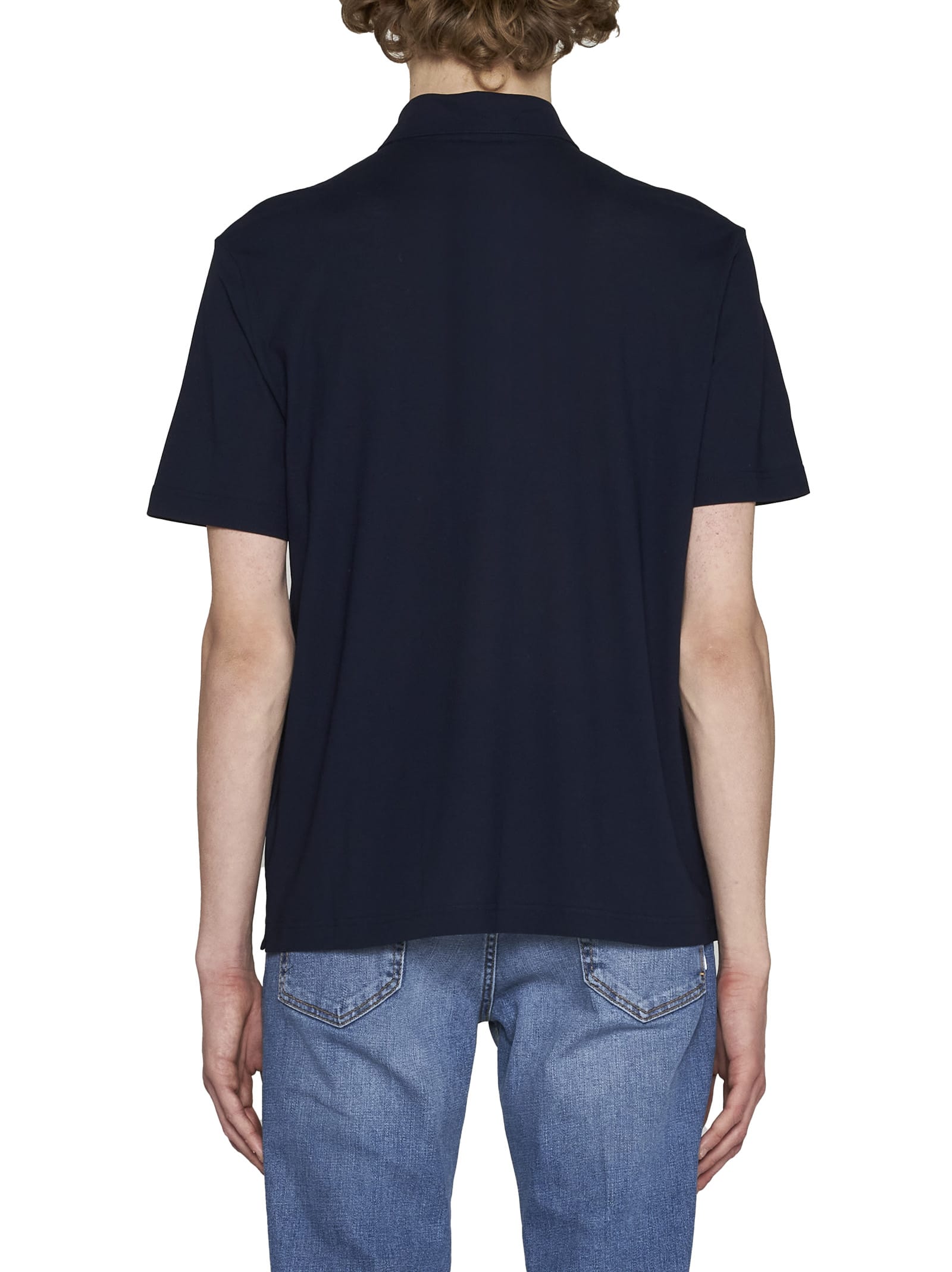 Herno Polo Uni En Coton In Blue