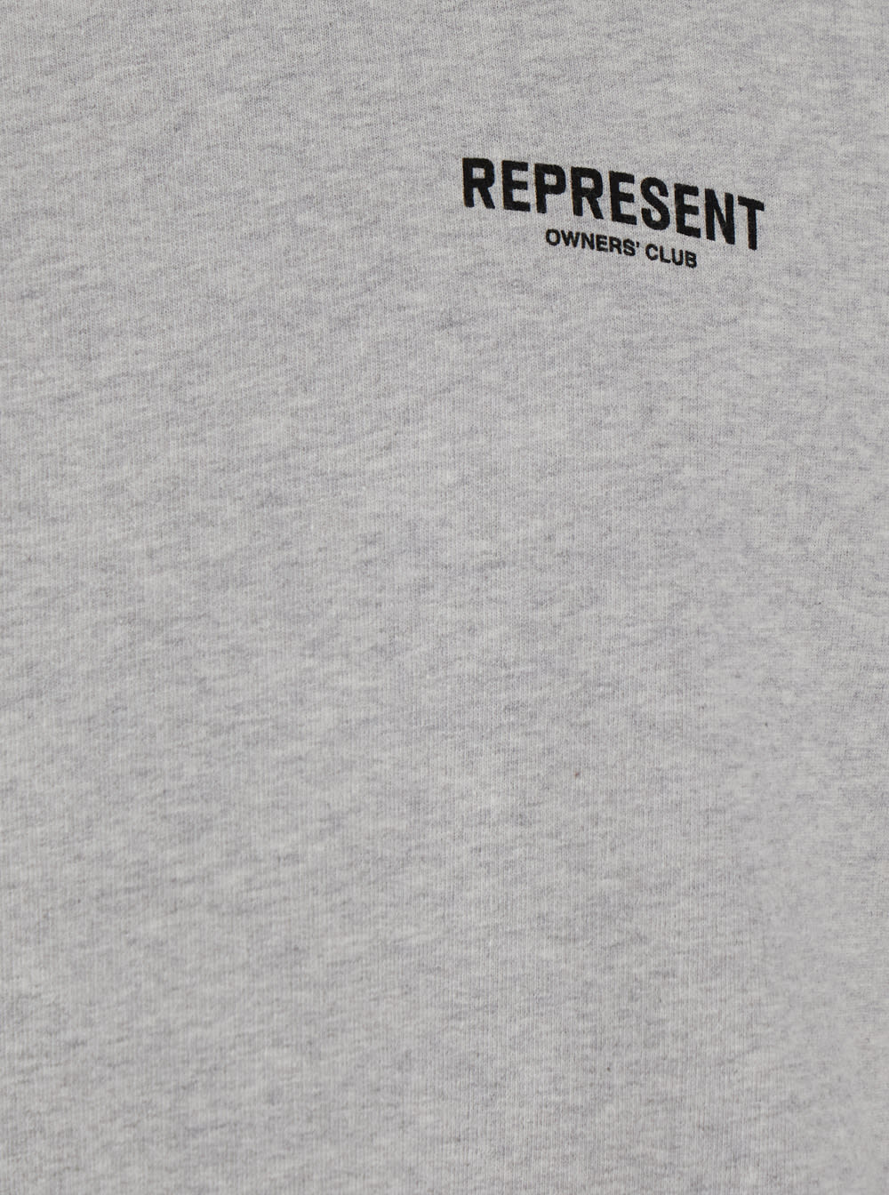 Represent Grey Crewneck Sweatshirt With Logo Lettering On The Front And Maxi Logo Print On The Rear In Cotton In Grey