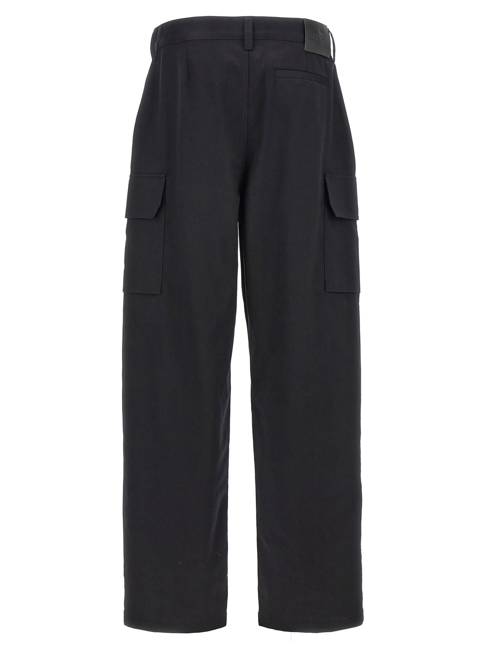 Shop Loewe Cargo Pants In Black