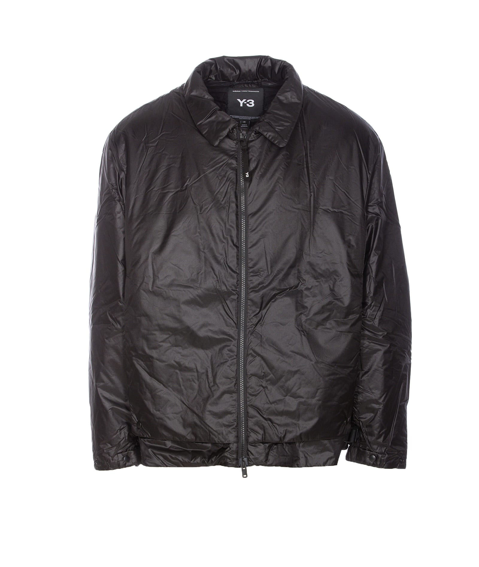 Shop Y-3 Logo Liner Light Down Jacket In Black