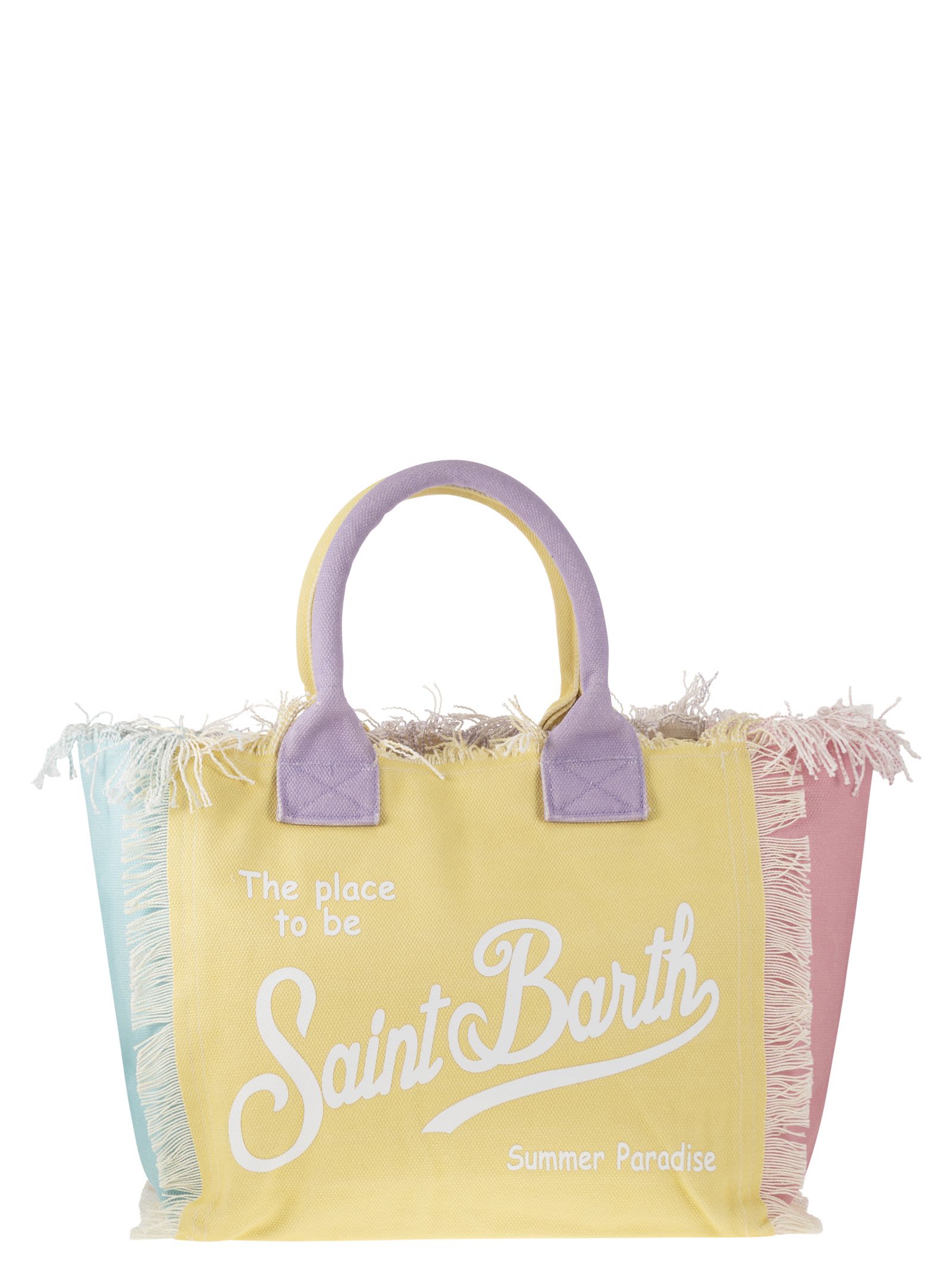 Shop Mc2 Saint Barth Vanity - Canvas Shoulder Bag In Multicolor