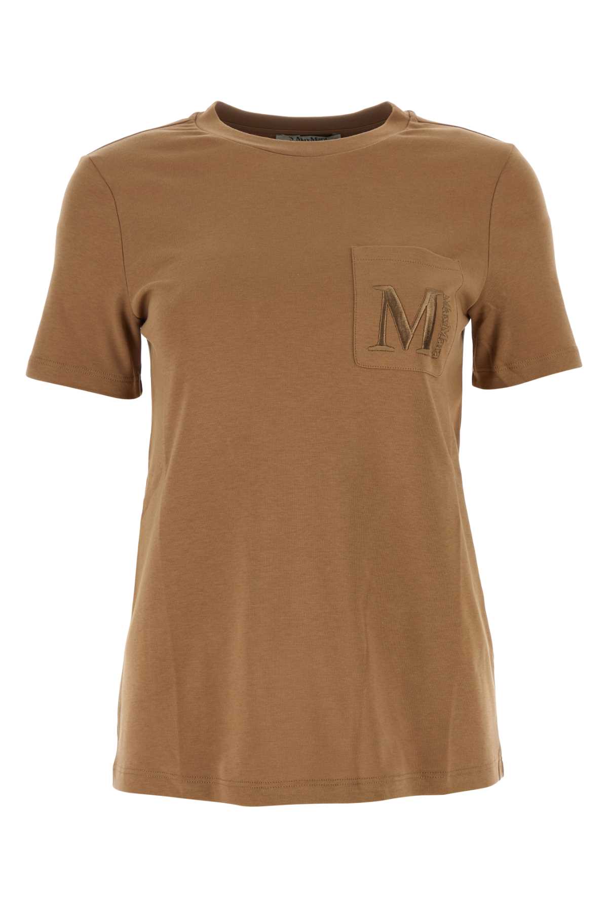 'S Max Mara Caramel Cotton Madera T-shirt