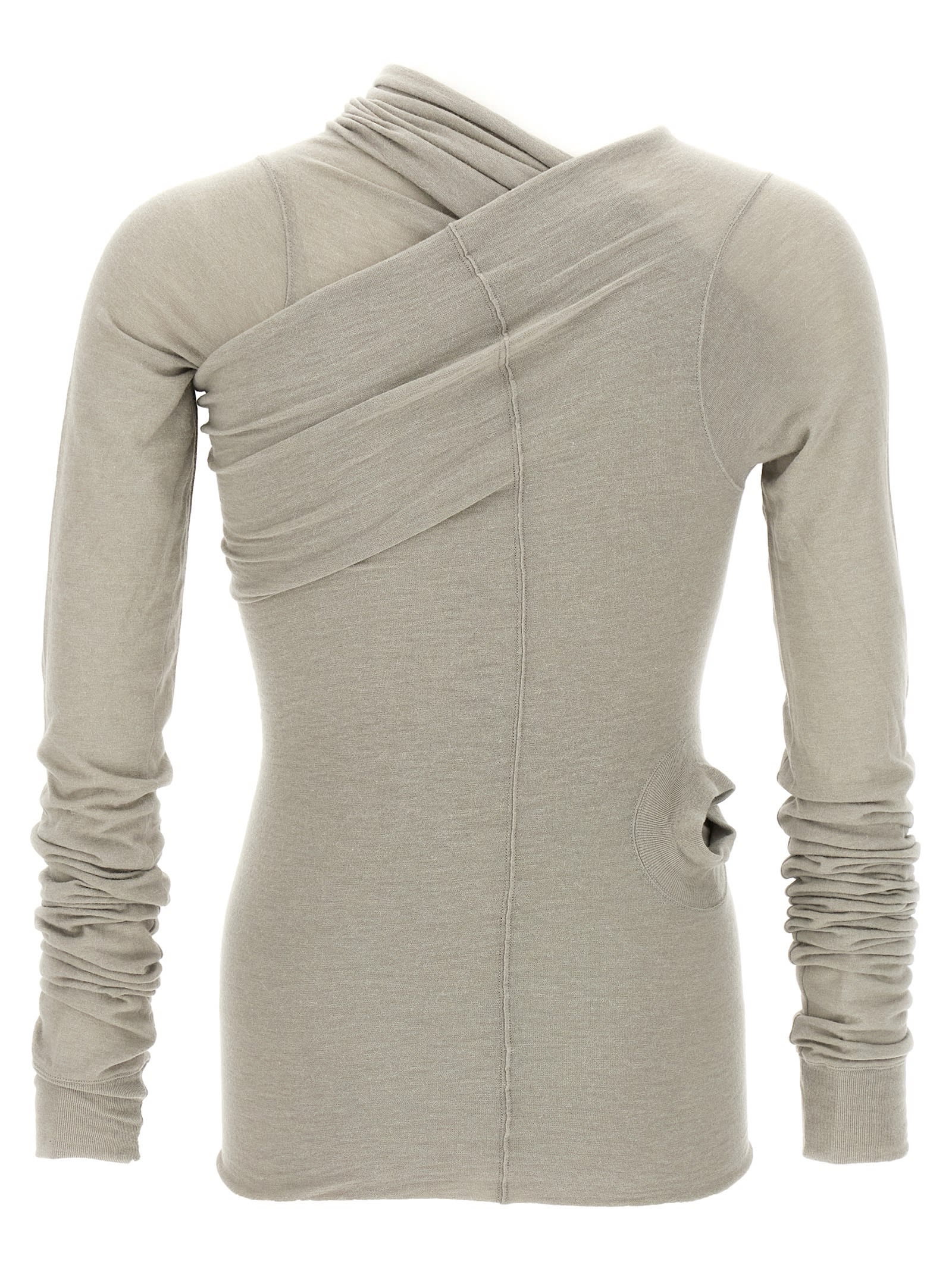 Rick Owens Hollywood Banana Long-sleeved T-shirt In Neutral