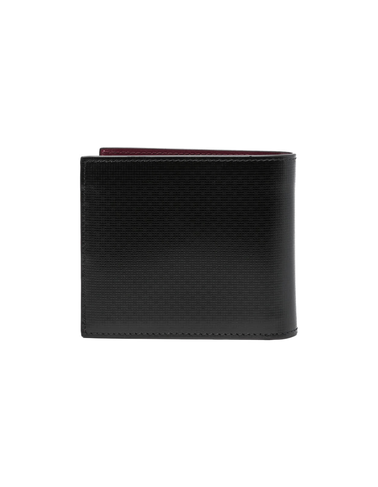 GIVENCHY BLACK LEATHER CLASSIQUE 4G WALLET 