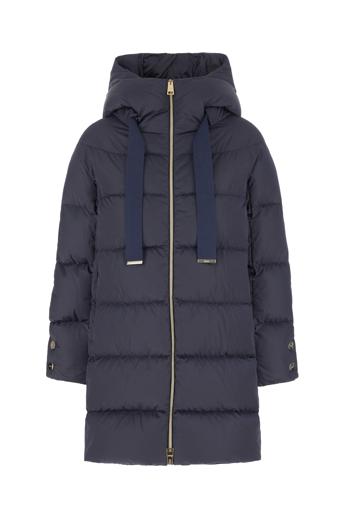 Herno Navy Blue Polyester Down Jacket