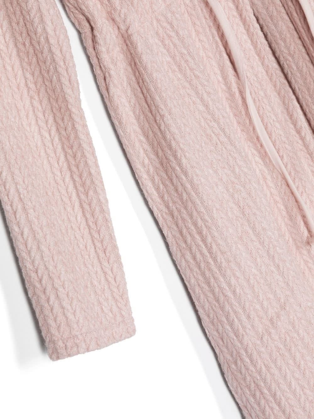 Shop La Perla Long-sleeve Dressing Gown In Pink