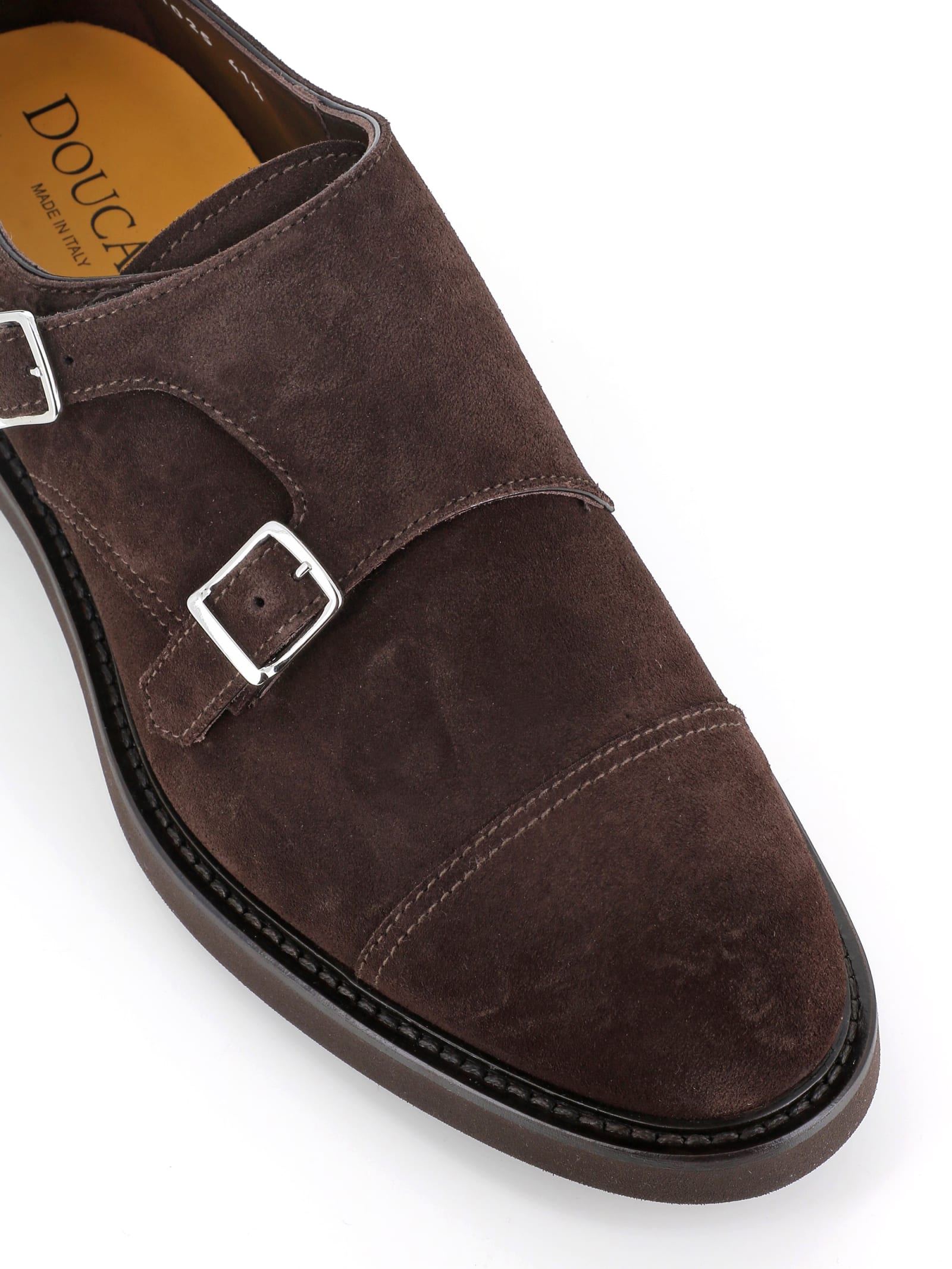 Shop Doucal's Buckle In Brown