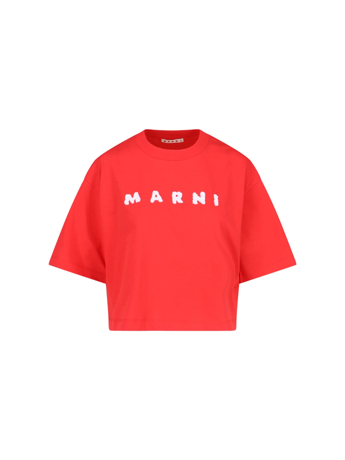 MARNI LOGO CROP T-SHIRT