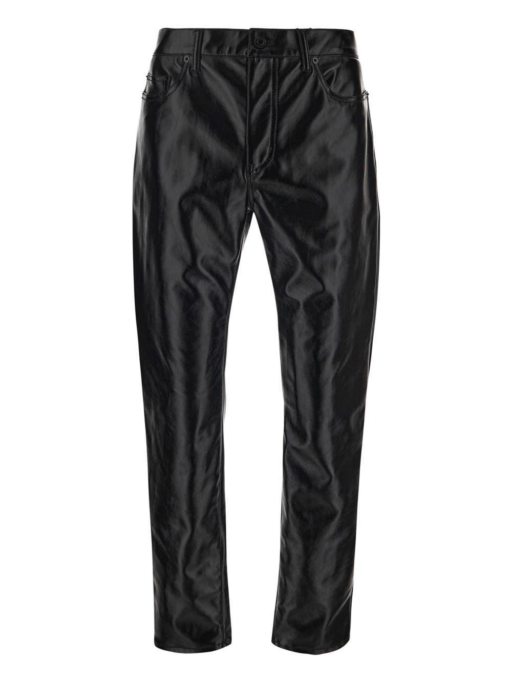 Saint Laurent Skinny-fit Jeans In Lacquered Black Denim