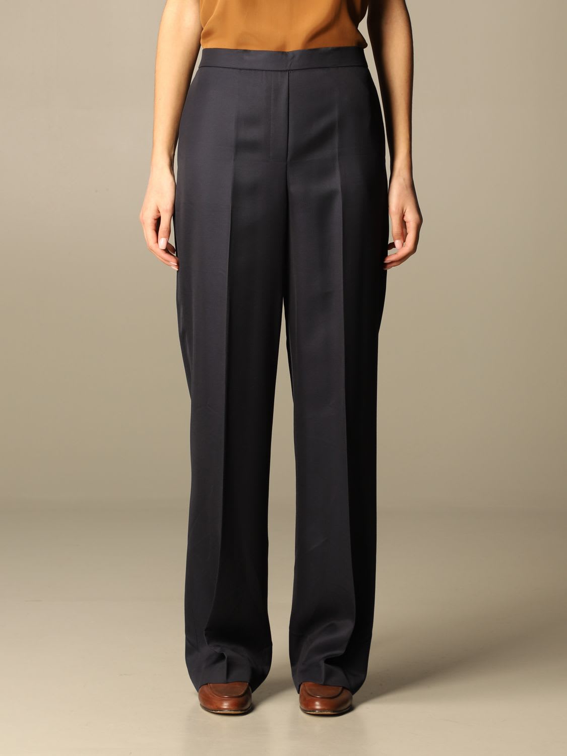 Theory Pants Wide Theory Trousers In Viscose
