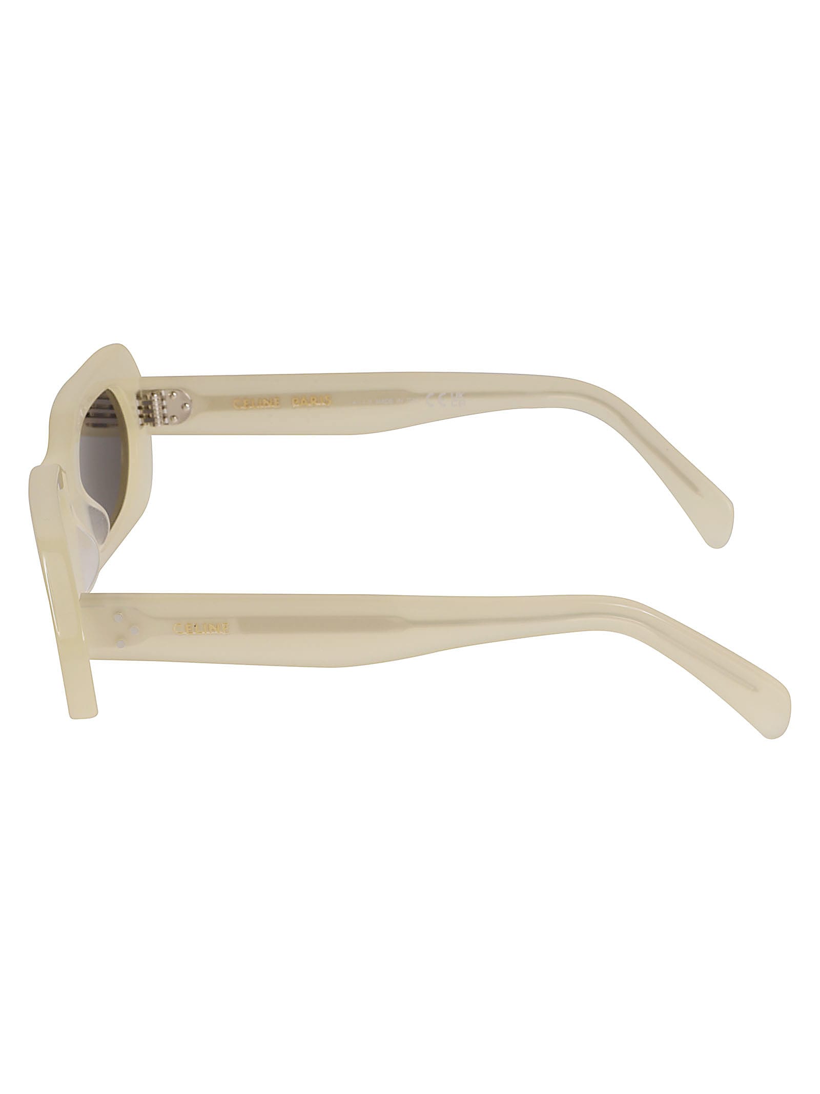 Shop Celine Jelly Frame Oval Lens Sunglasses In 39a