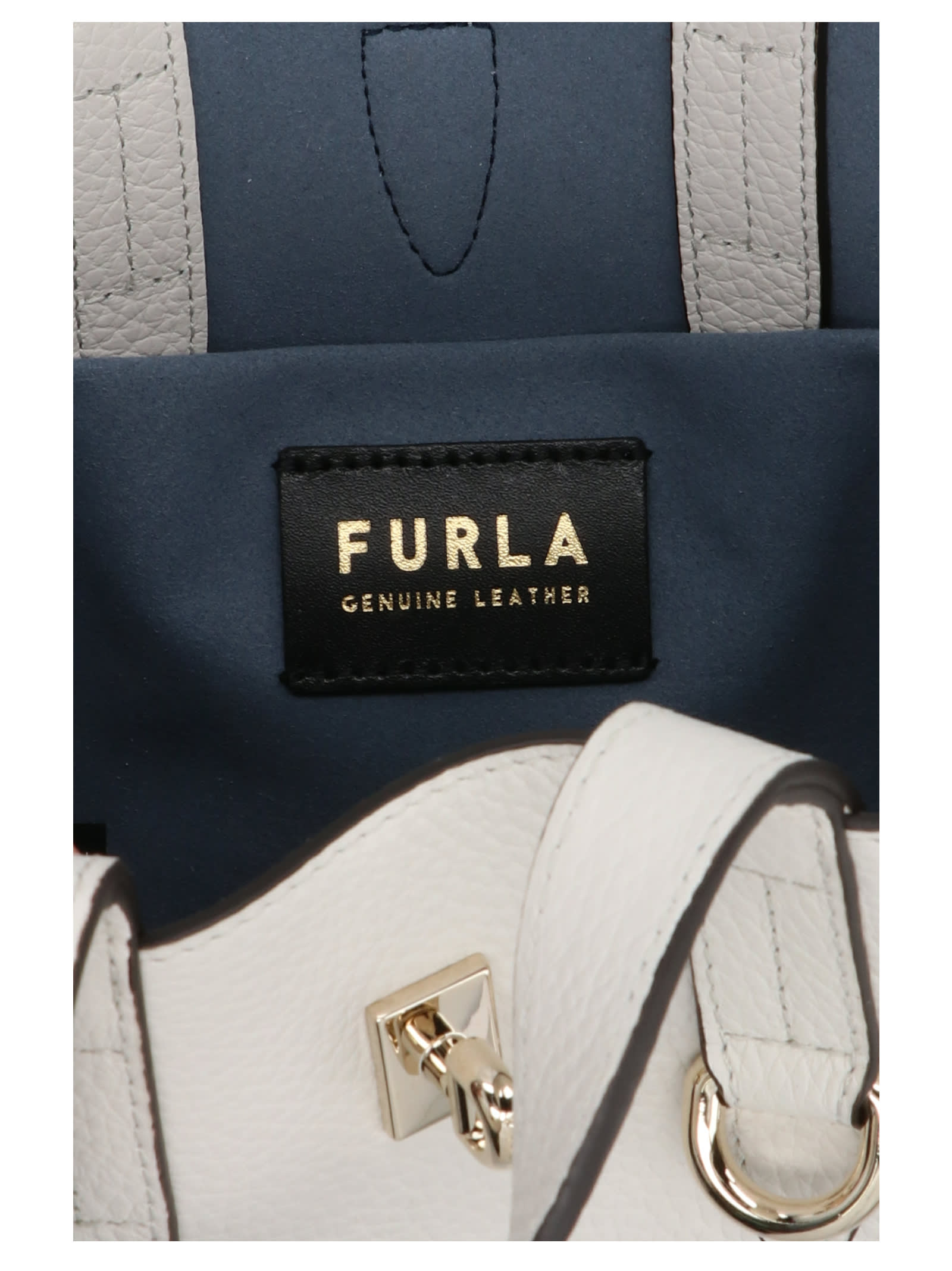 Shop Furla Net Handbag In S Marshmallow