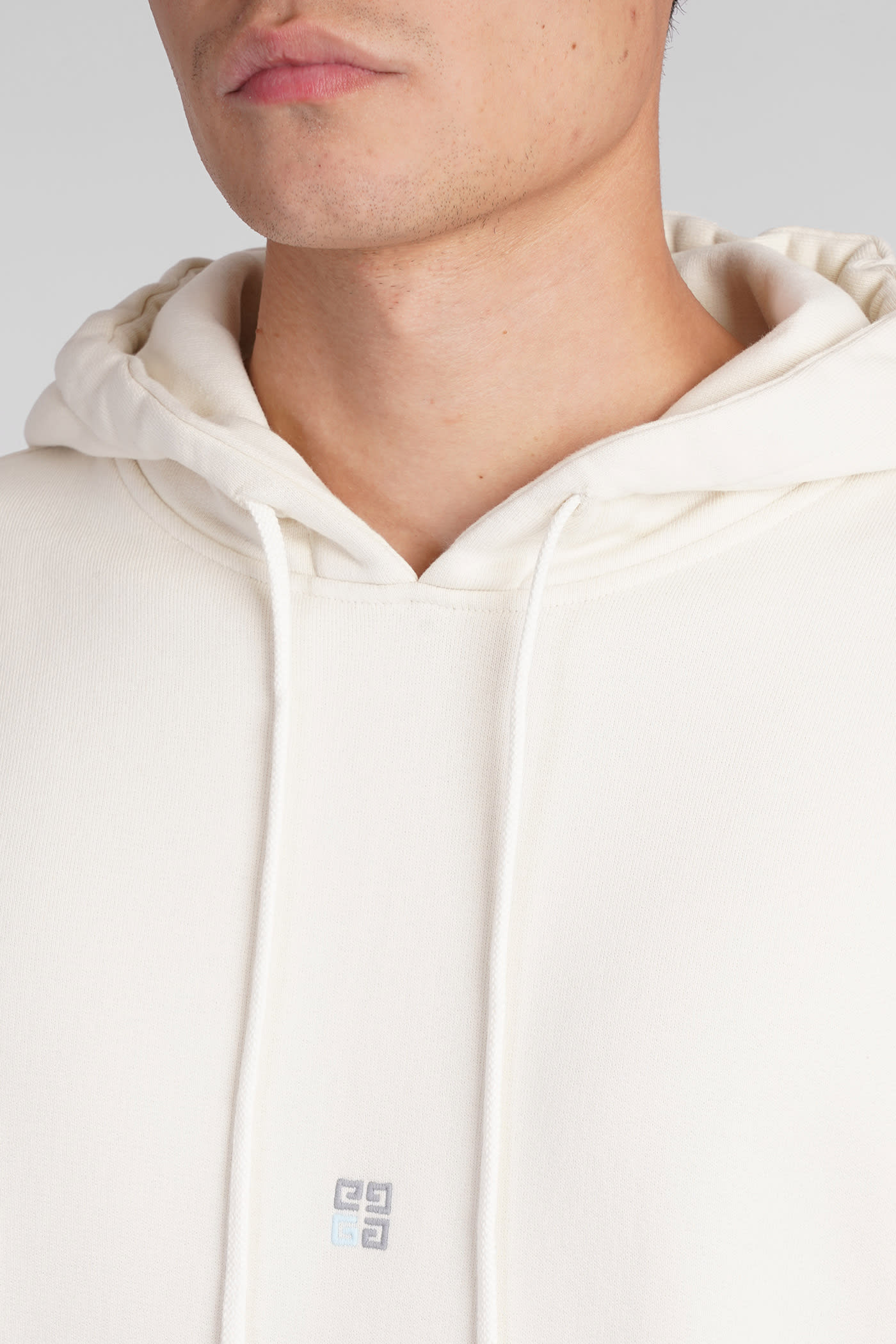 Shop Givenchy Sweatshirt In Beige Cotton