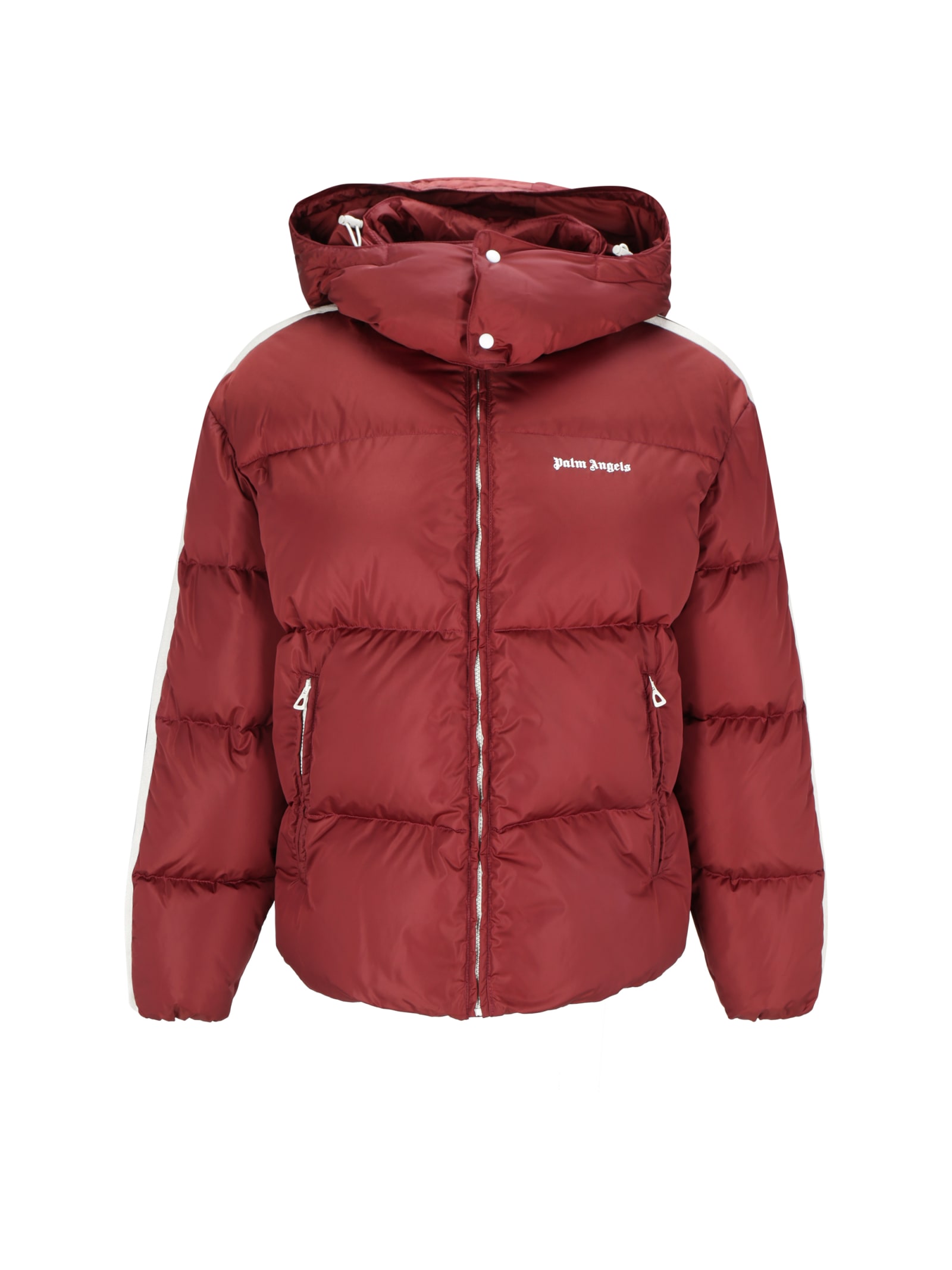 Palm Angels Down Jacket In Red