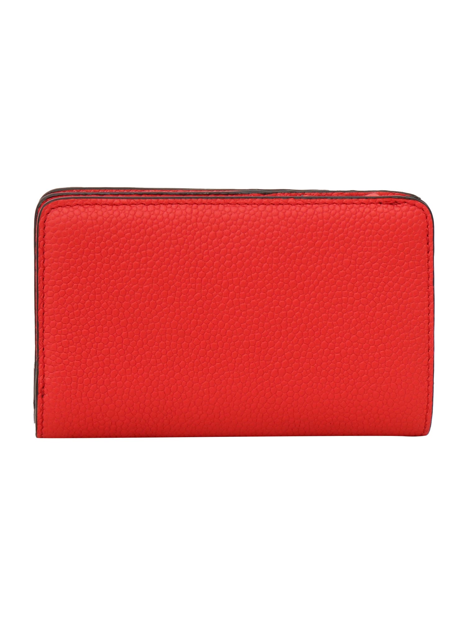 Shop Lancel Compact Wallet In Red