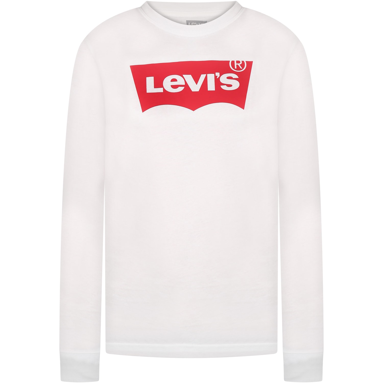 Shop Levi's White T-shirt For Kids With Logo