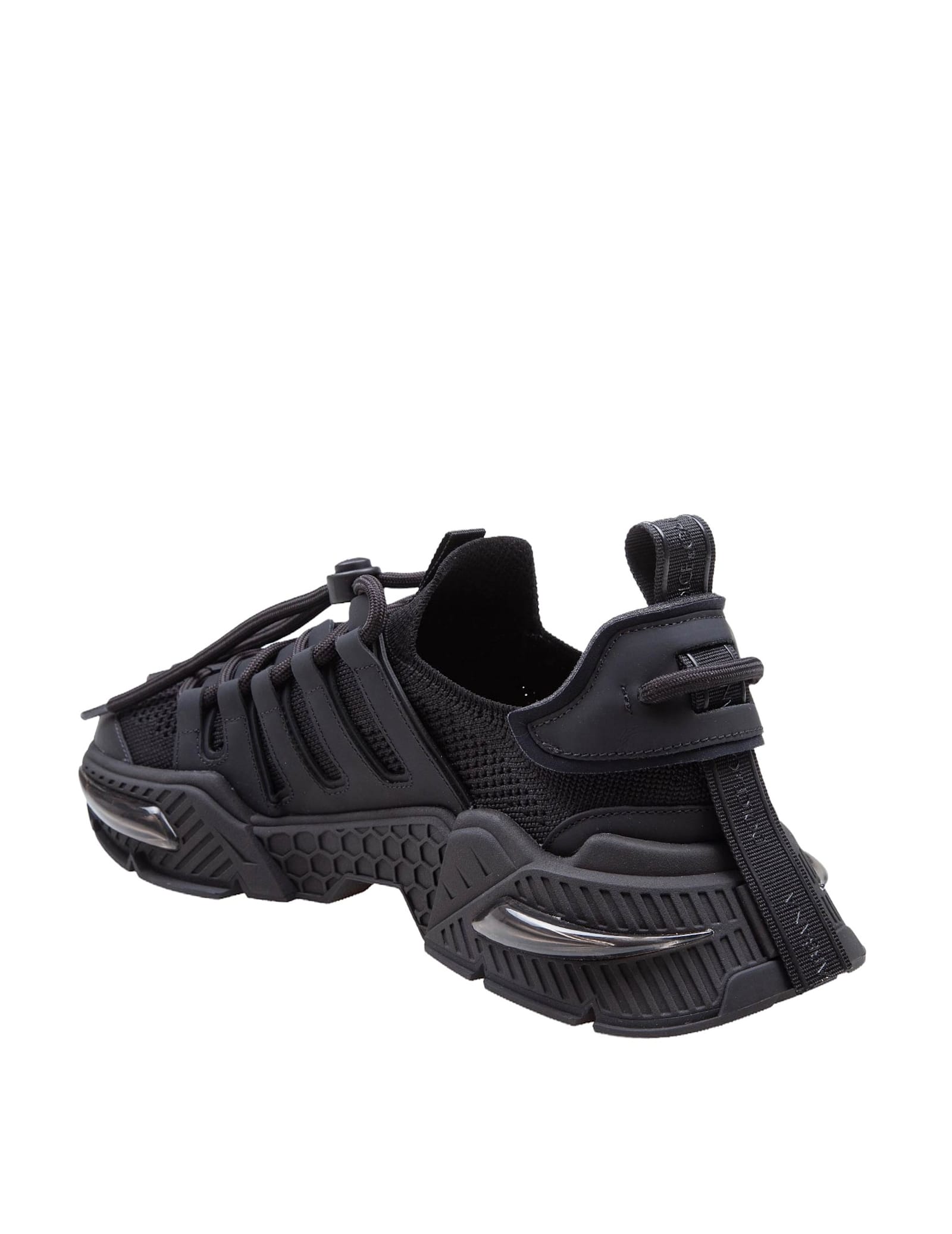 Shop Dolce & Gabbana Airmaster Sneakers In Black Nylon In Black / Black