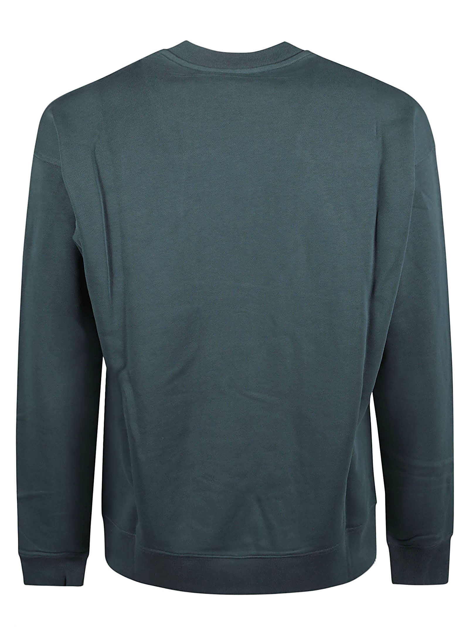 Shop Moschino Logo Sweatshirt In Green