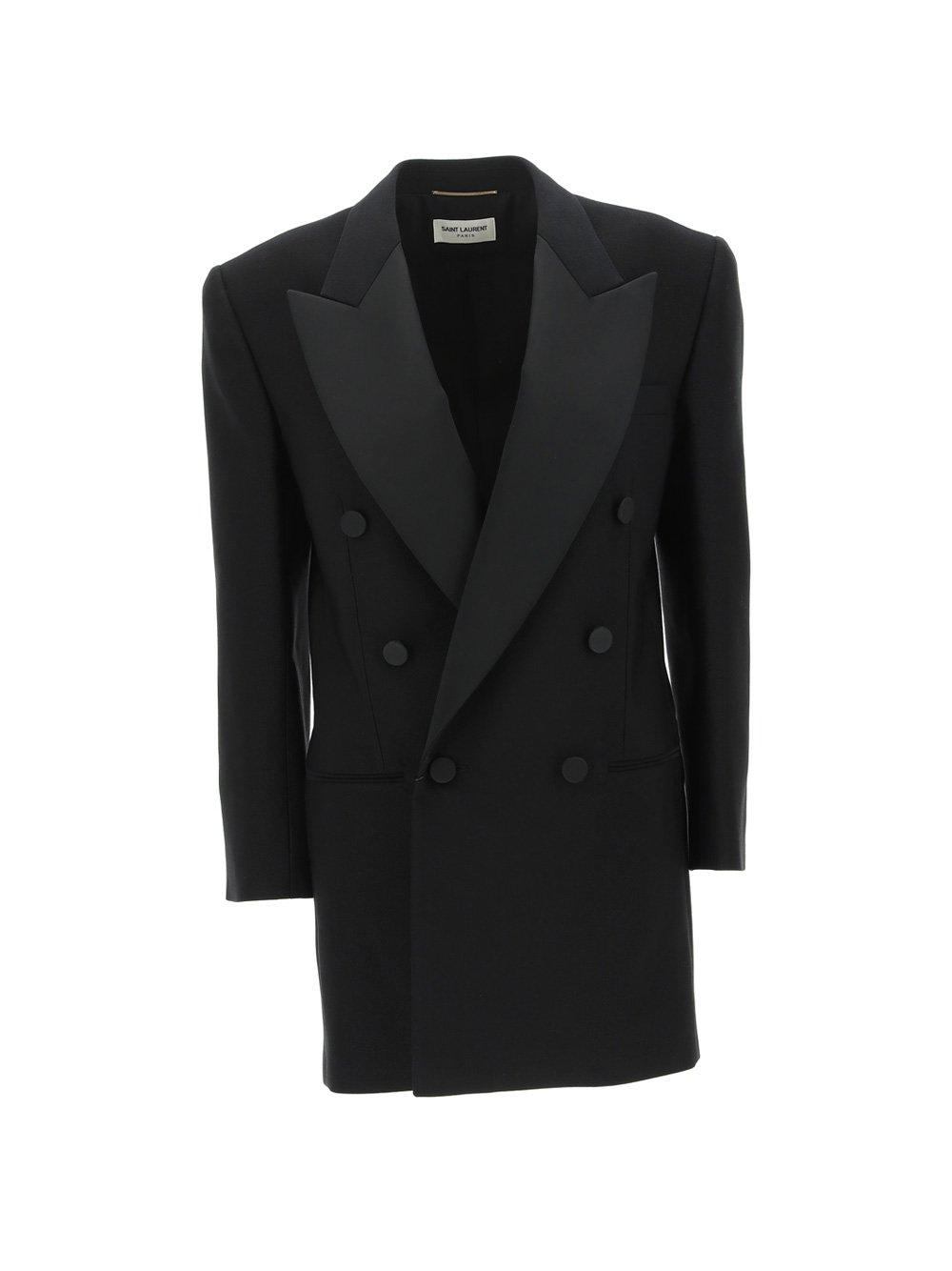 Saint Laurent Double-breasted Long-sleeved Blazer
