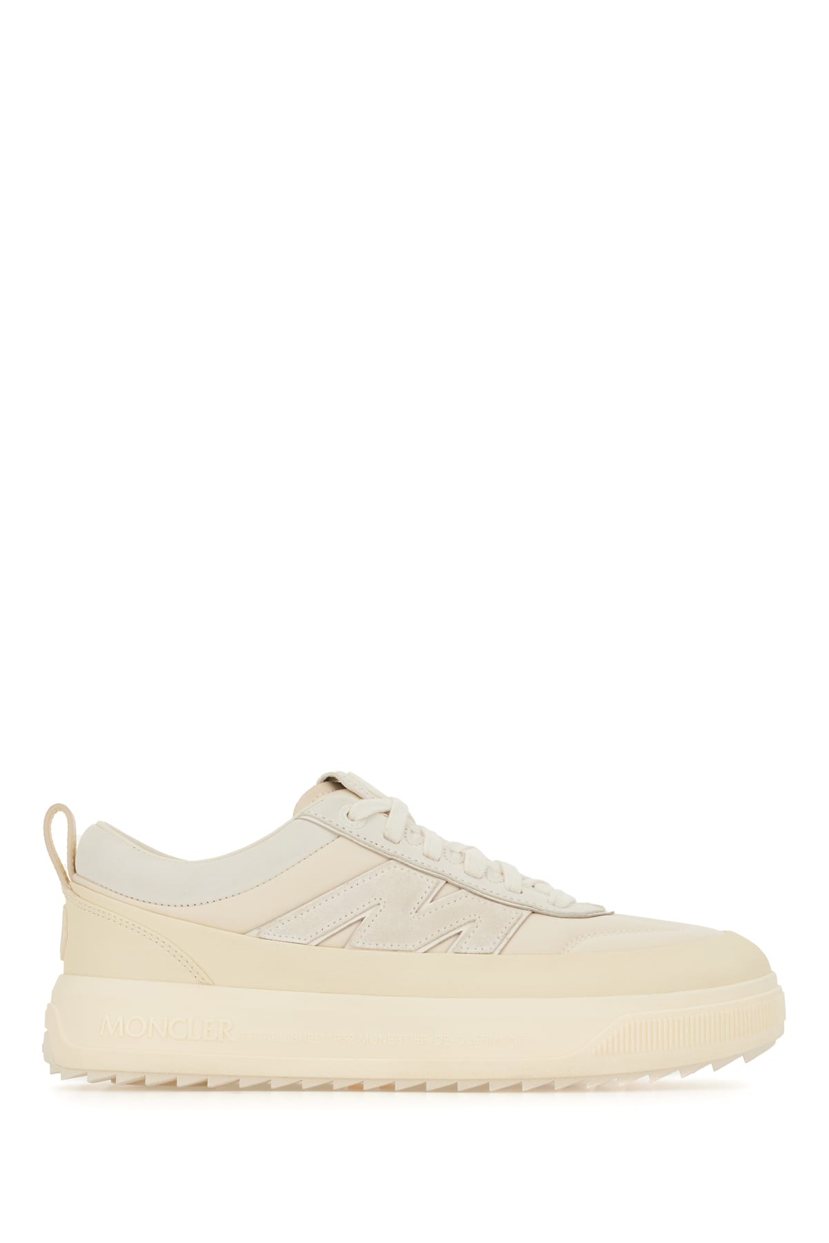 Moncler Canvas Altive Sneakers Rubber Sole In White