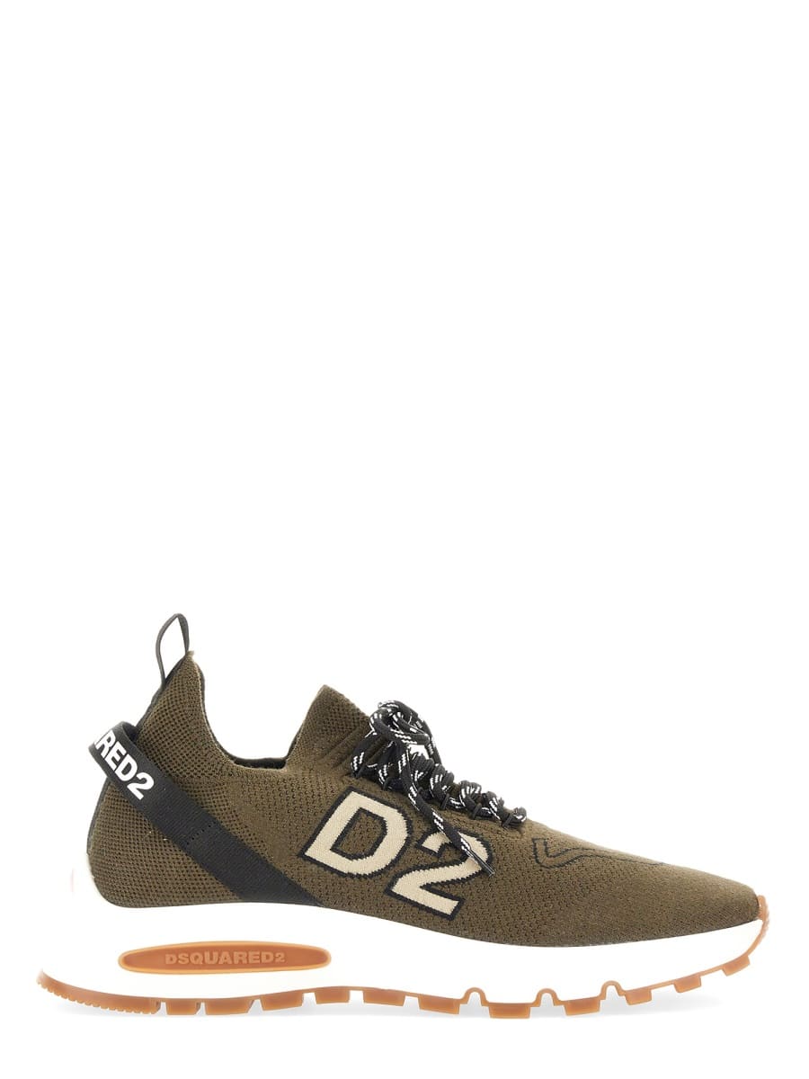 Shop Dsquared2 Sneaker Run Ds2 In Military Green