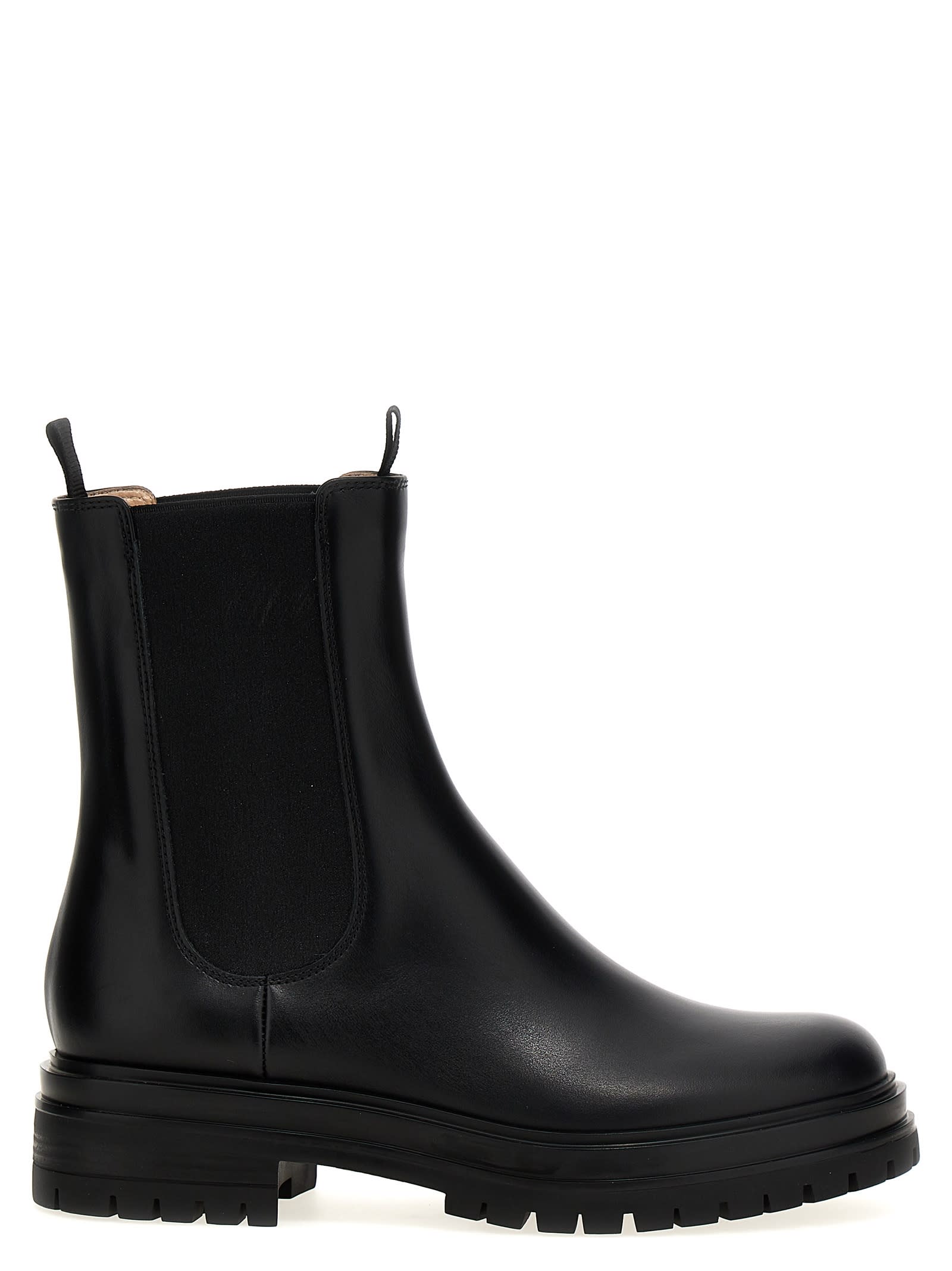 Shop Gianvito Rossi Chester Beatles Boots In Black