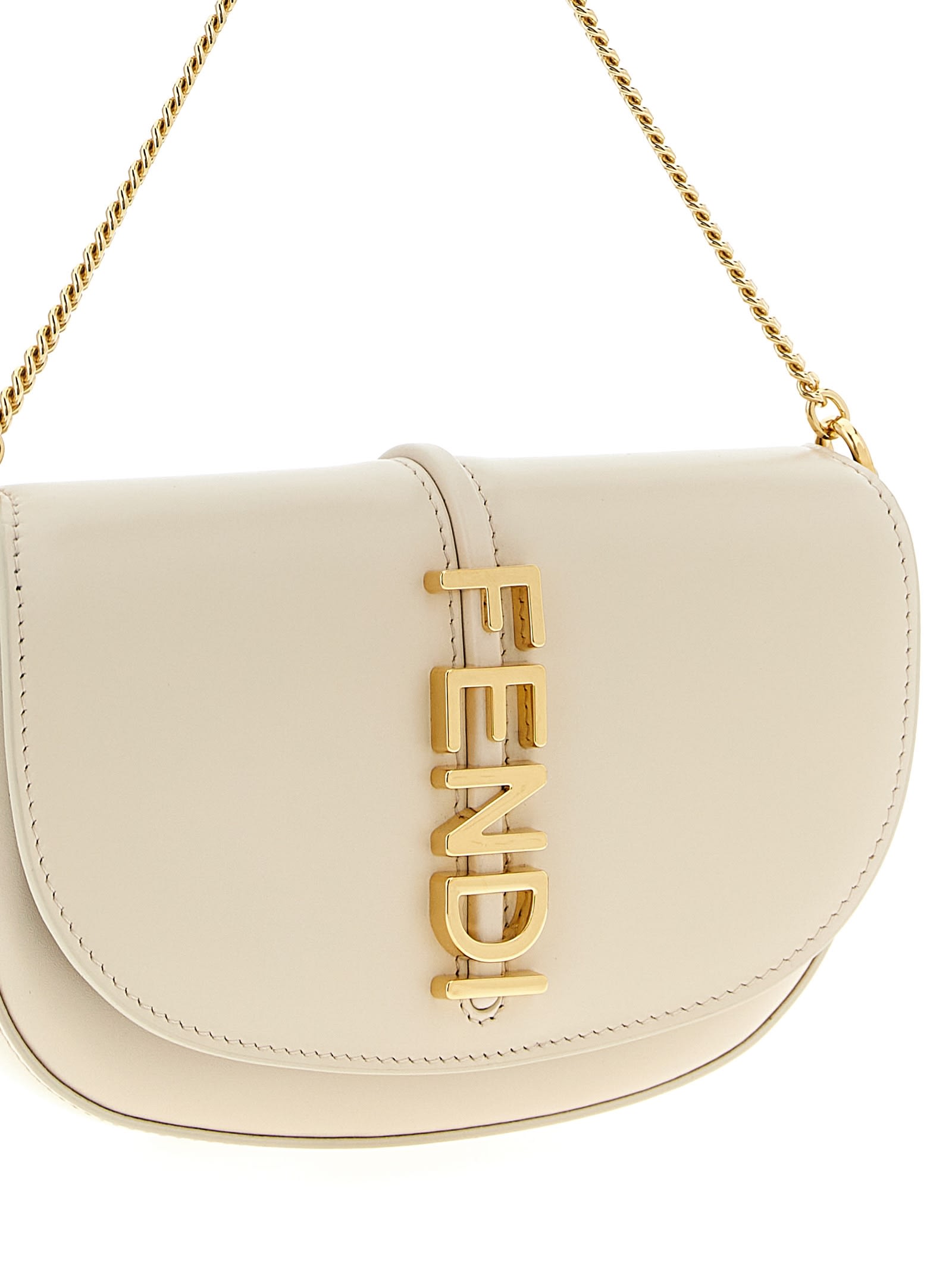 Fendi Graphy Wallet On Chain In Neutral