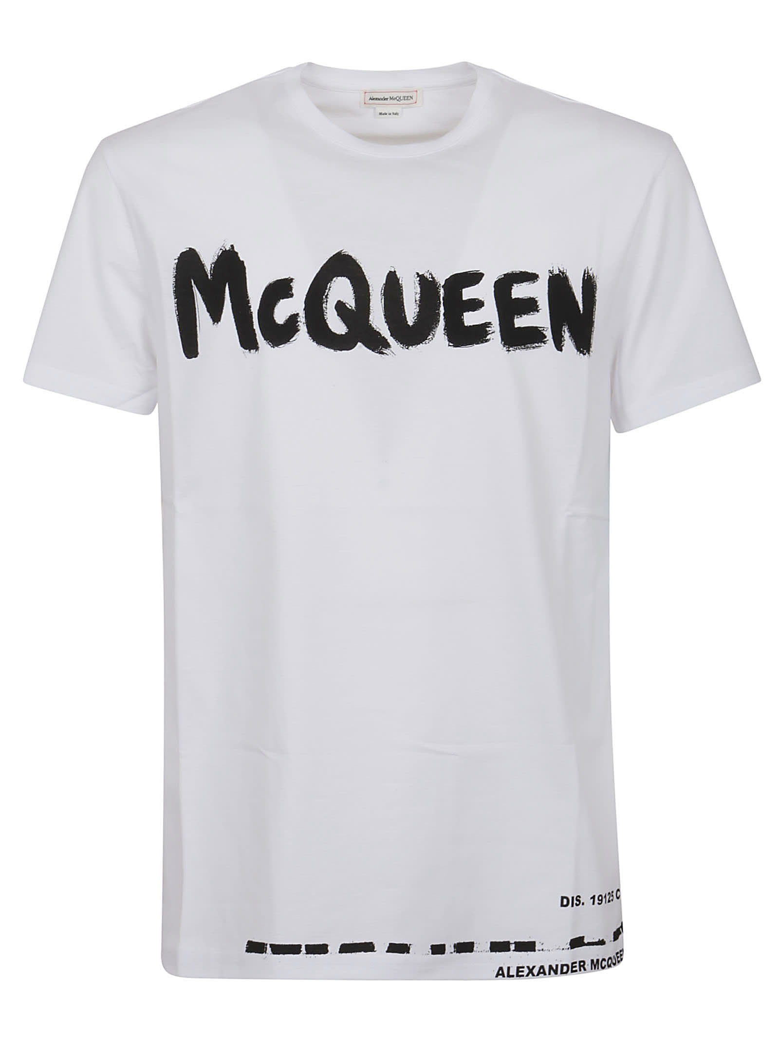 Alexander McQueen T-shirt Logo Graffiti