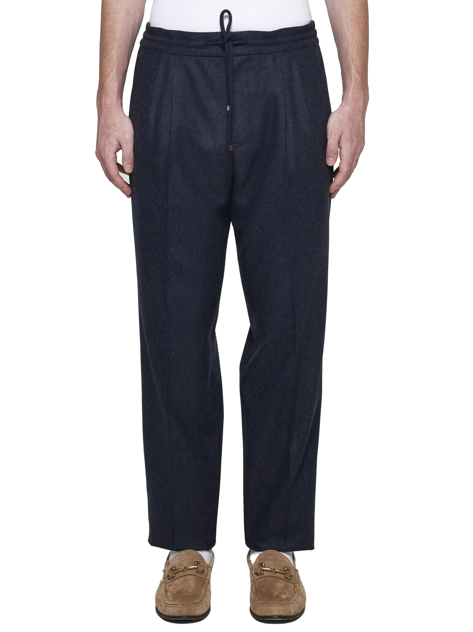 Shop Brunello Cucinelli Pants In Buio