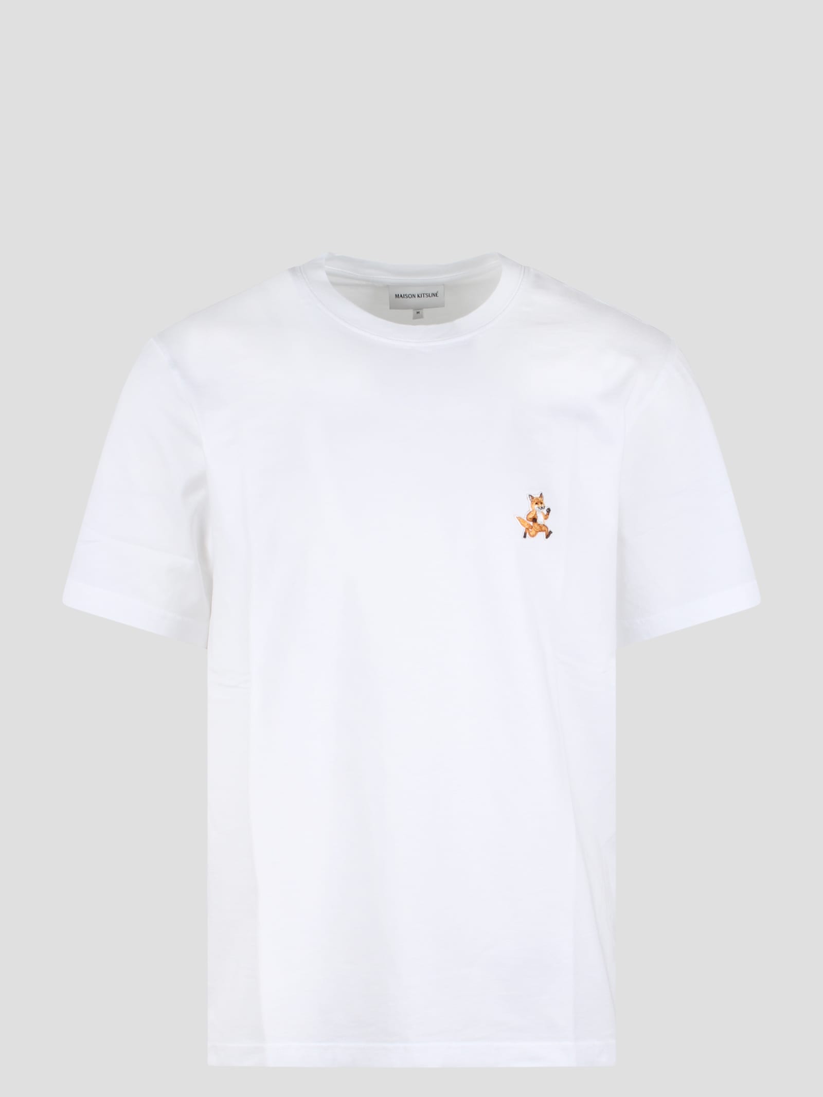 Shop Maison Kitsuné Speedy Fox Patch T-shirt In White
