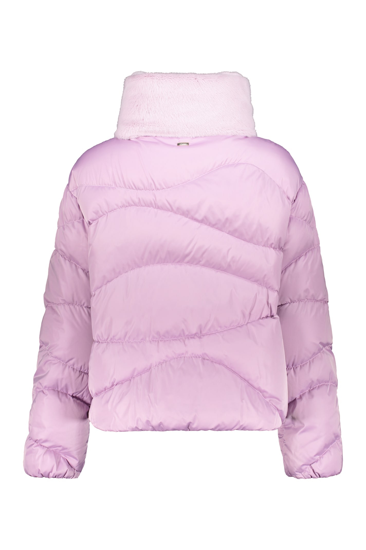 Herno Full Zip Down Jacket In Purple