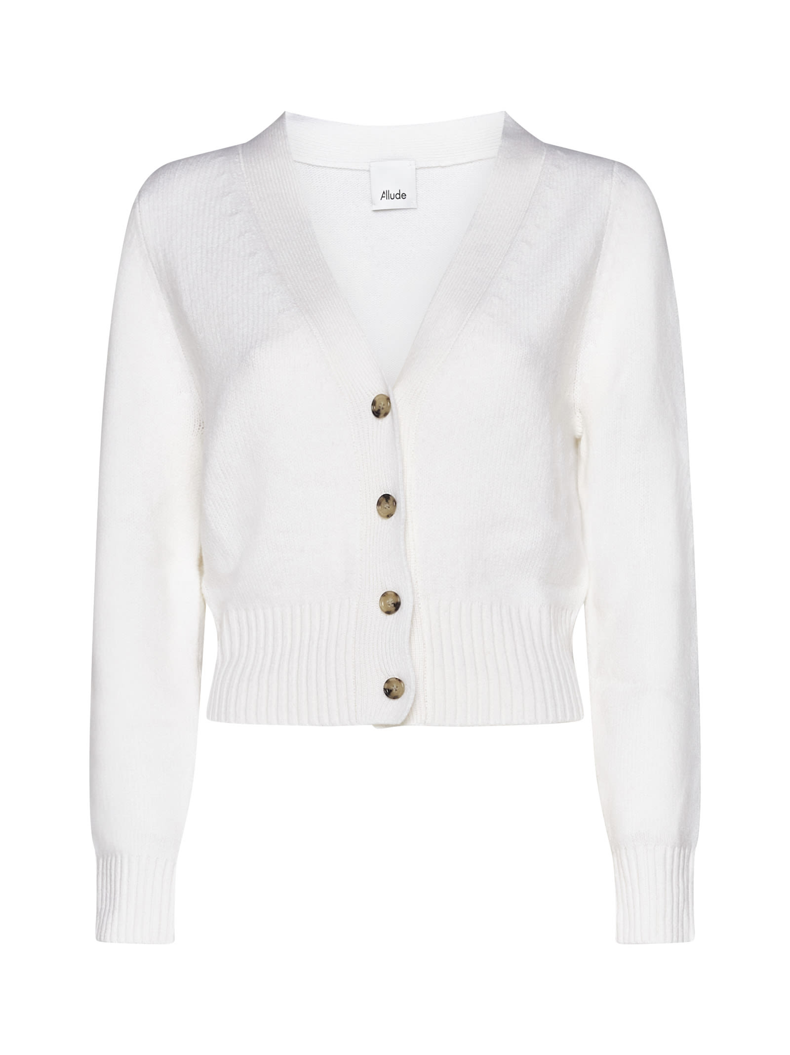 Shop Allude Cardigan In Ivory