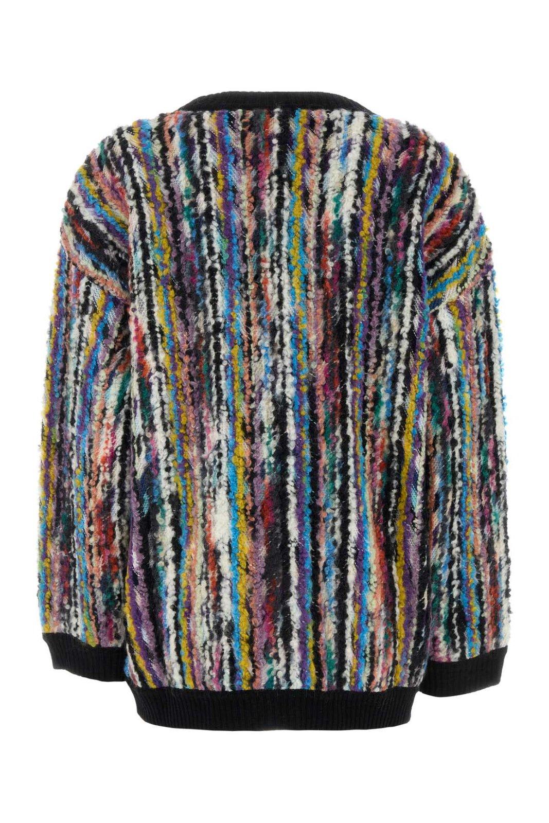 Shop Missoni Oversized Bouclé Cardigan In Multicolour