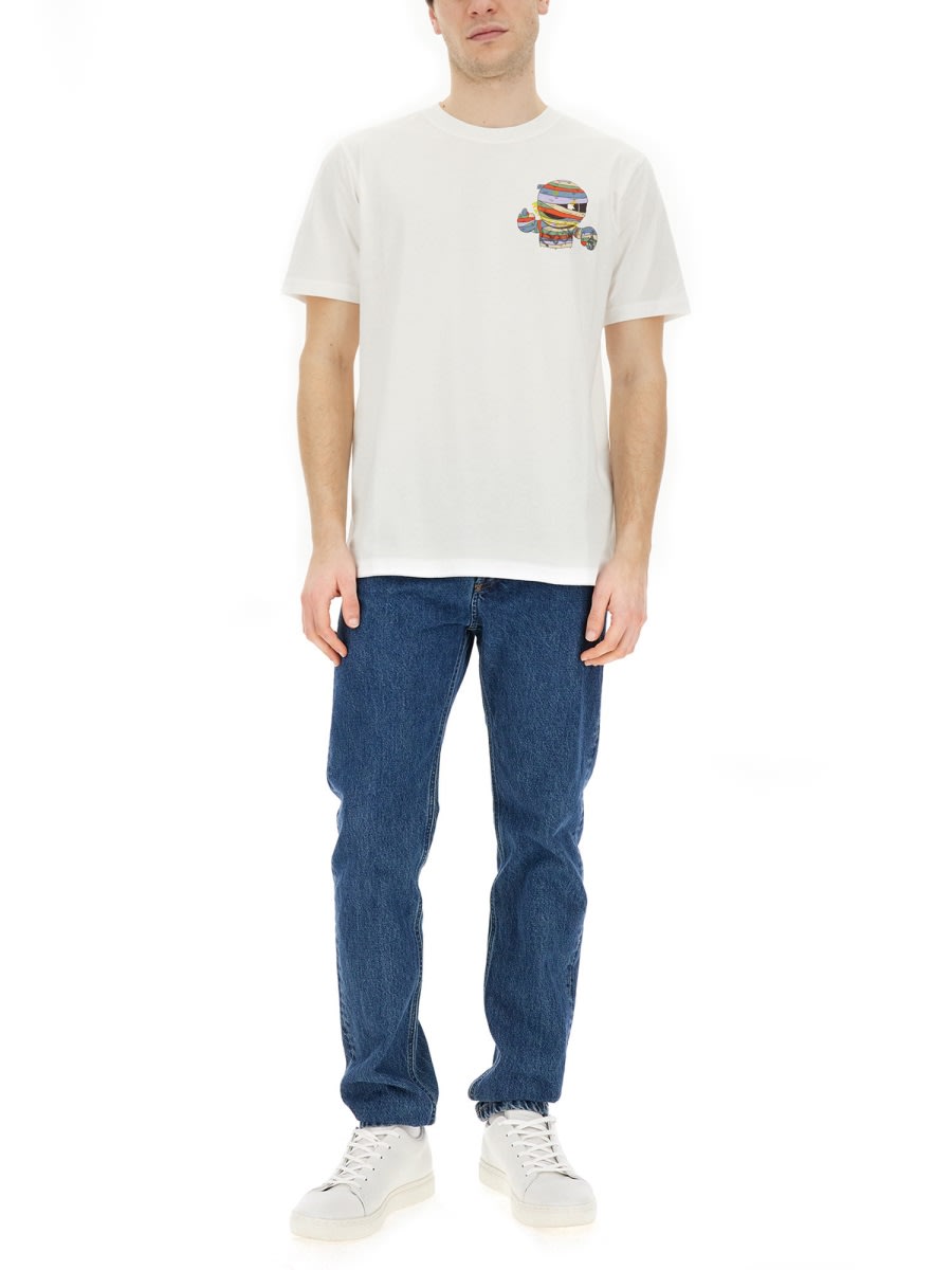 Shop Ps By Paul Smith Regular Fit T-shirt In White