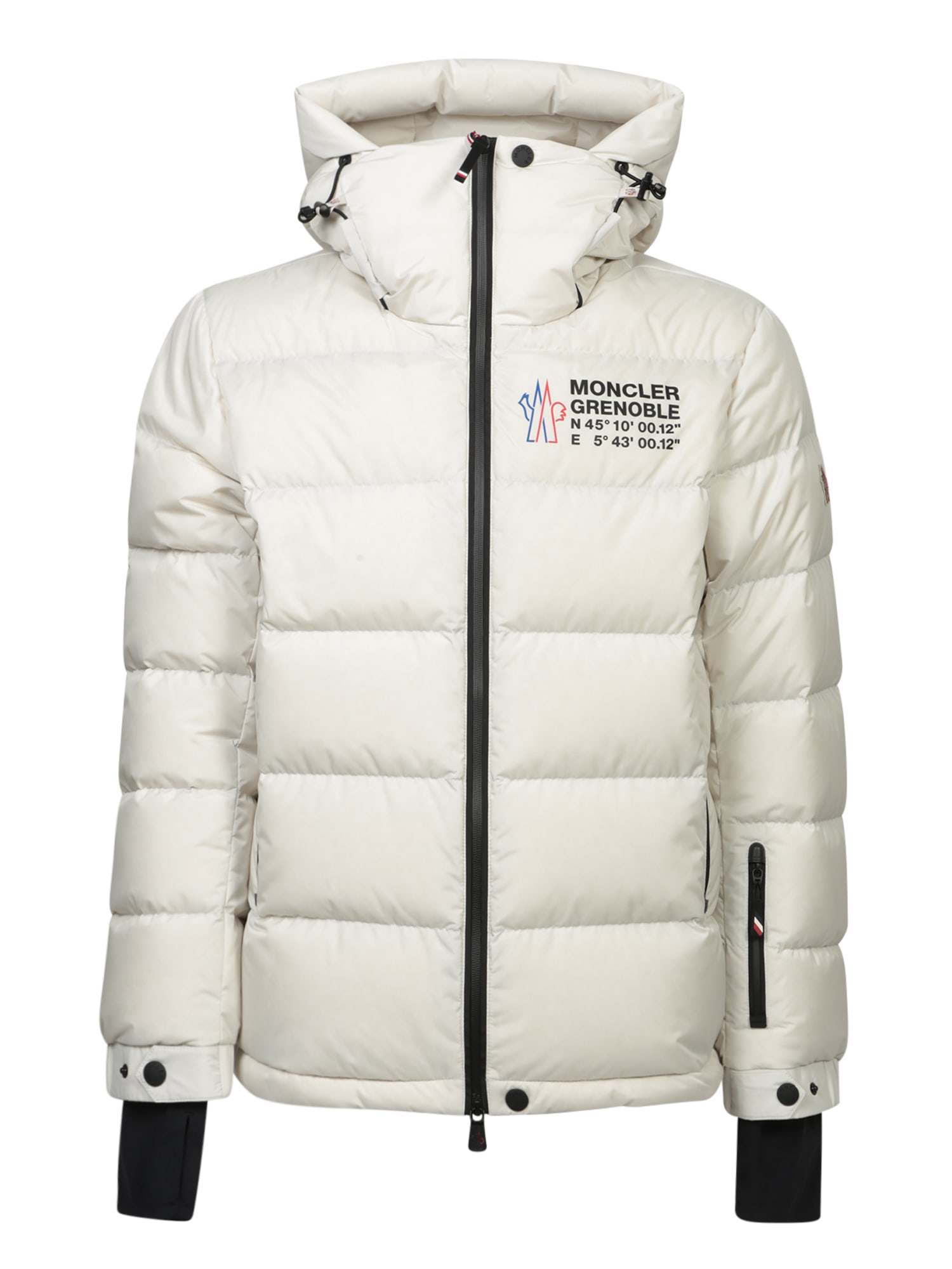 Shop Moncler Isorno White Down Jacket