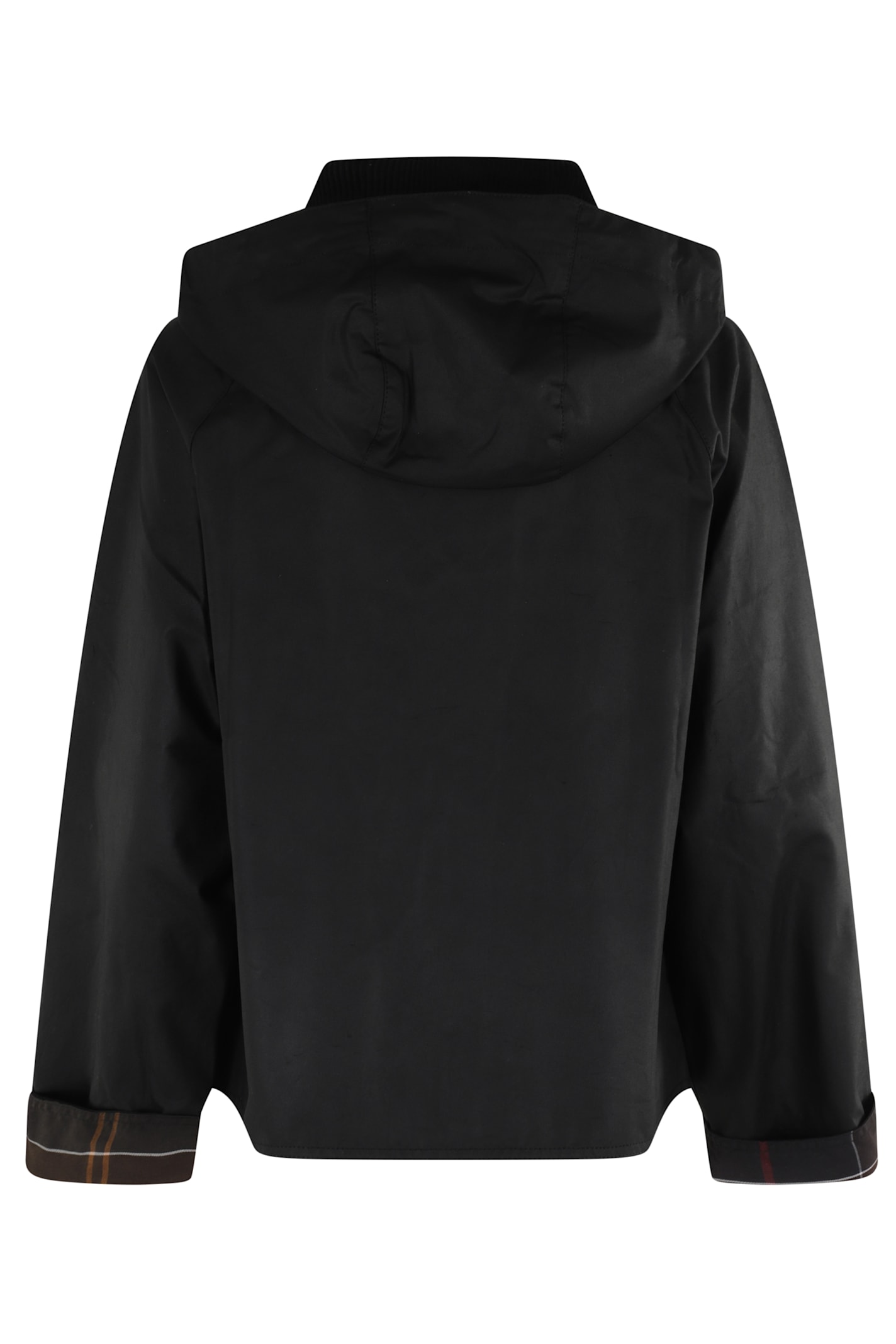 Barbour Black Reighton Wax Jacket In Black