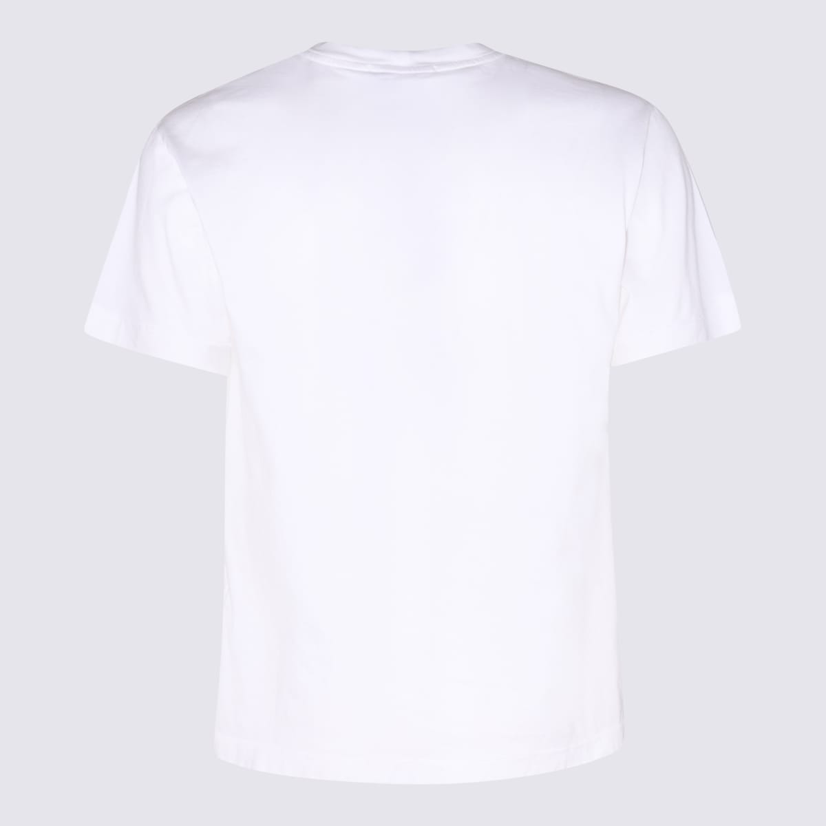 Stone Island White Short-sleeve T-shirt With Compass Patch In White