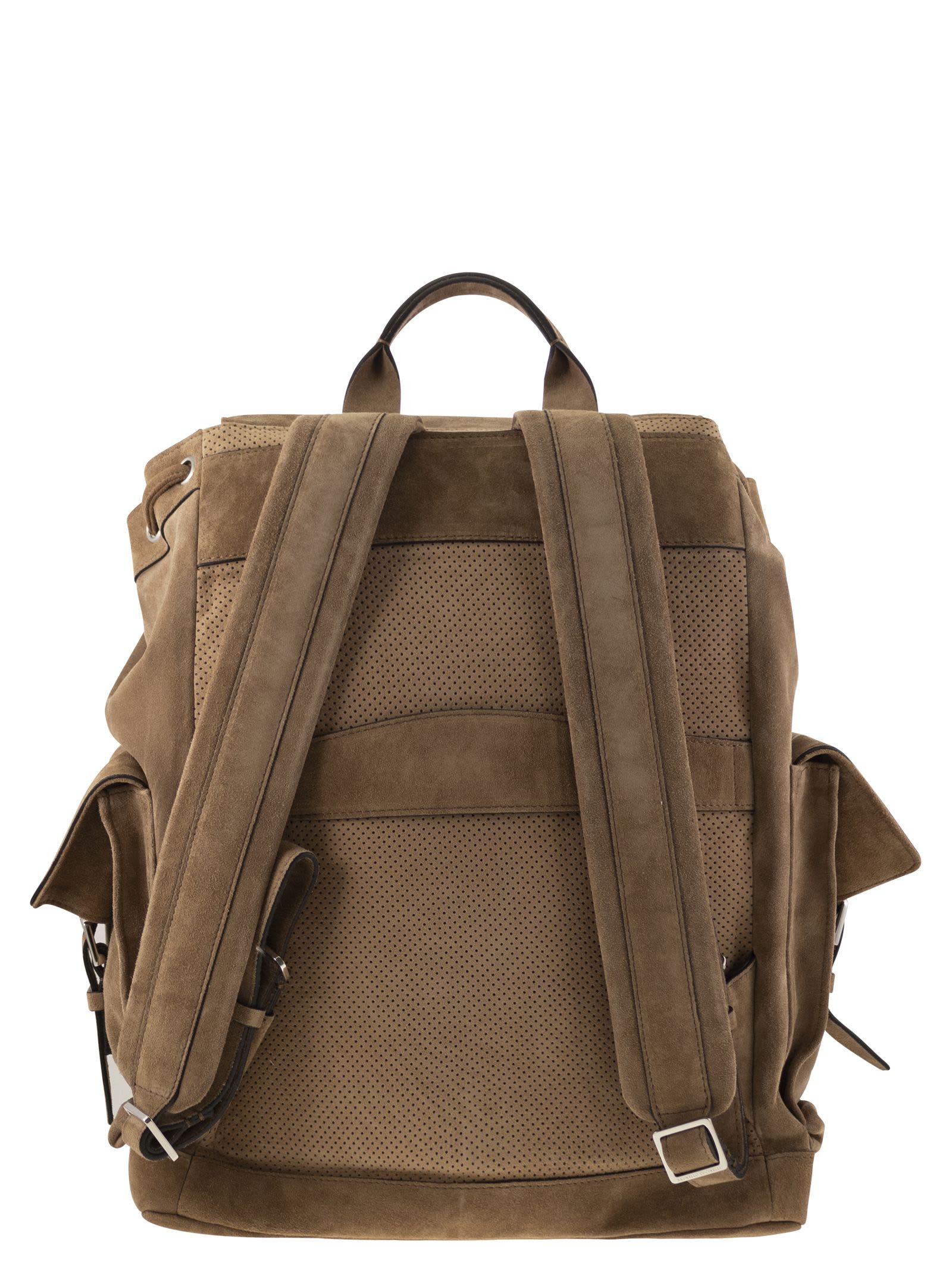 BRUNELLO CUCINELLI SUEDE CITY BACKPACK 