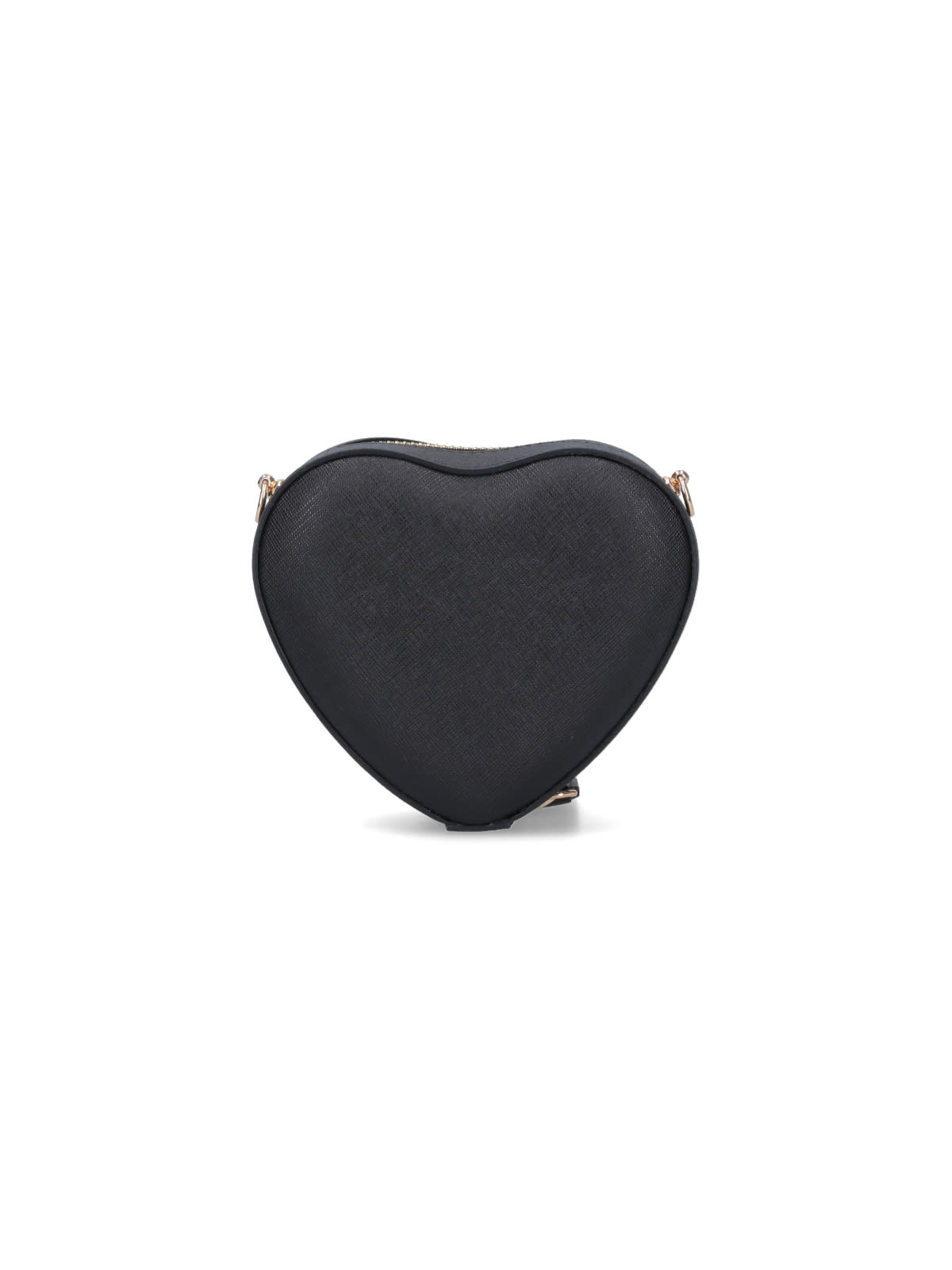Shop Vivienne Westwood Heart Crossbody Bag In Black