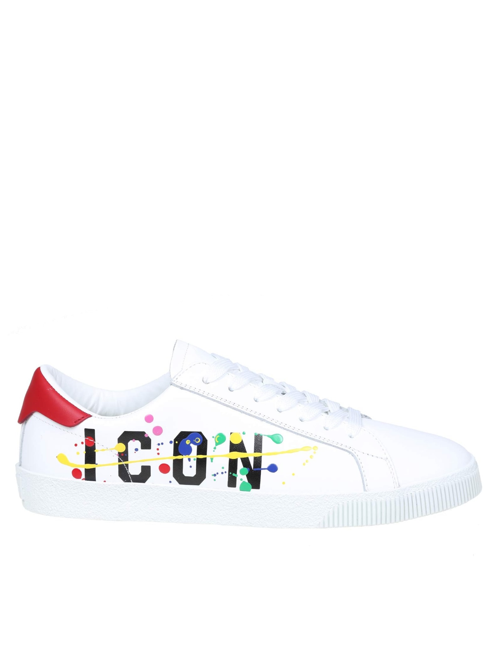 Dsquared2 Sneakers Cassetta In White Leather