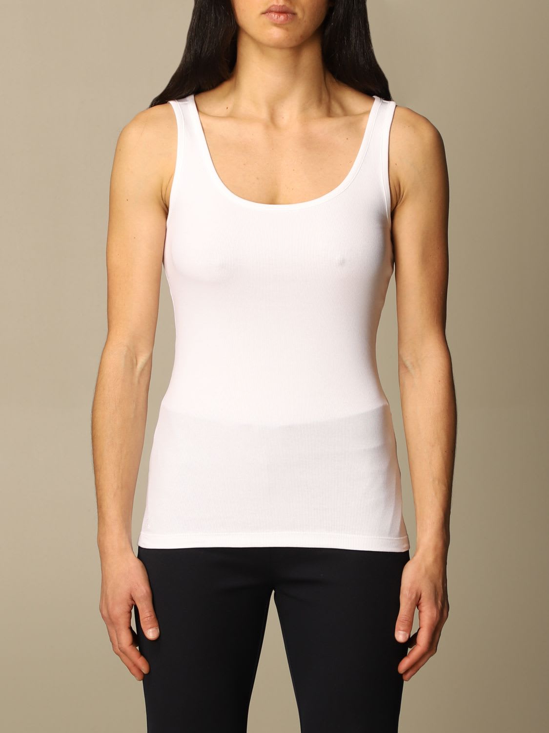Lauren Ralph Lauren Top Lauren Ralph Lauren Basic Tank Top In Stretch Cotton