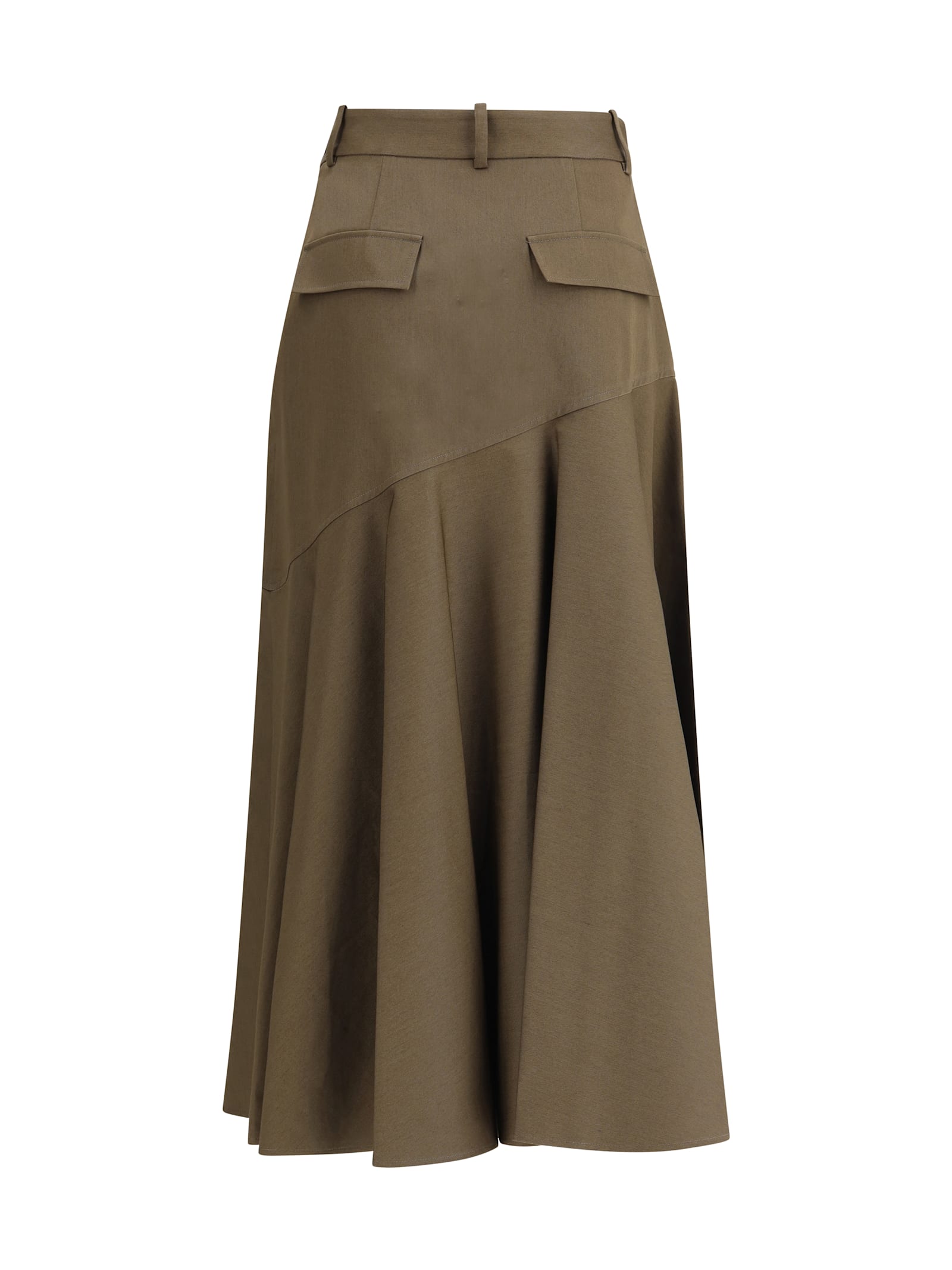 P.a.r.o.s.h P. A.r. O.s. H. Midi Skirt In Brown