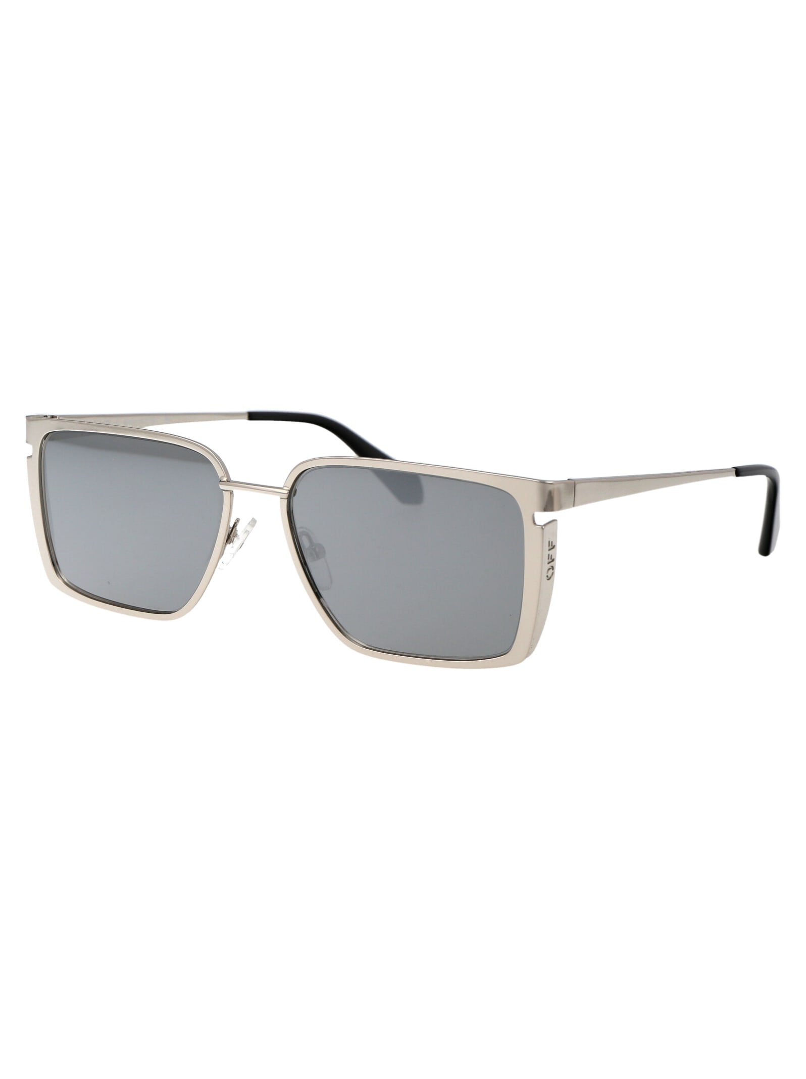 Shop Off-white Yoder Sunglasses In 7272 Silver Silver