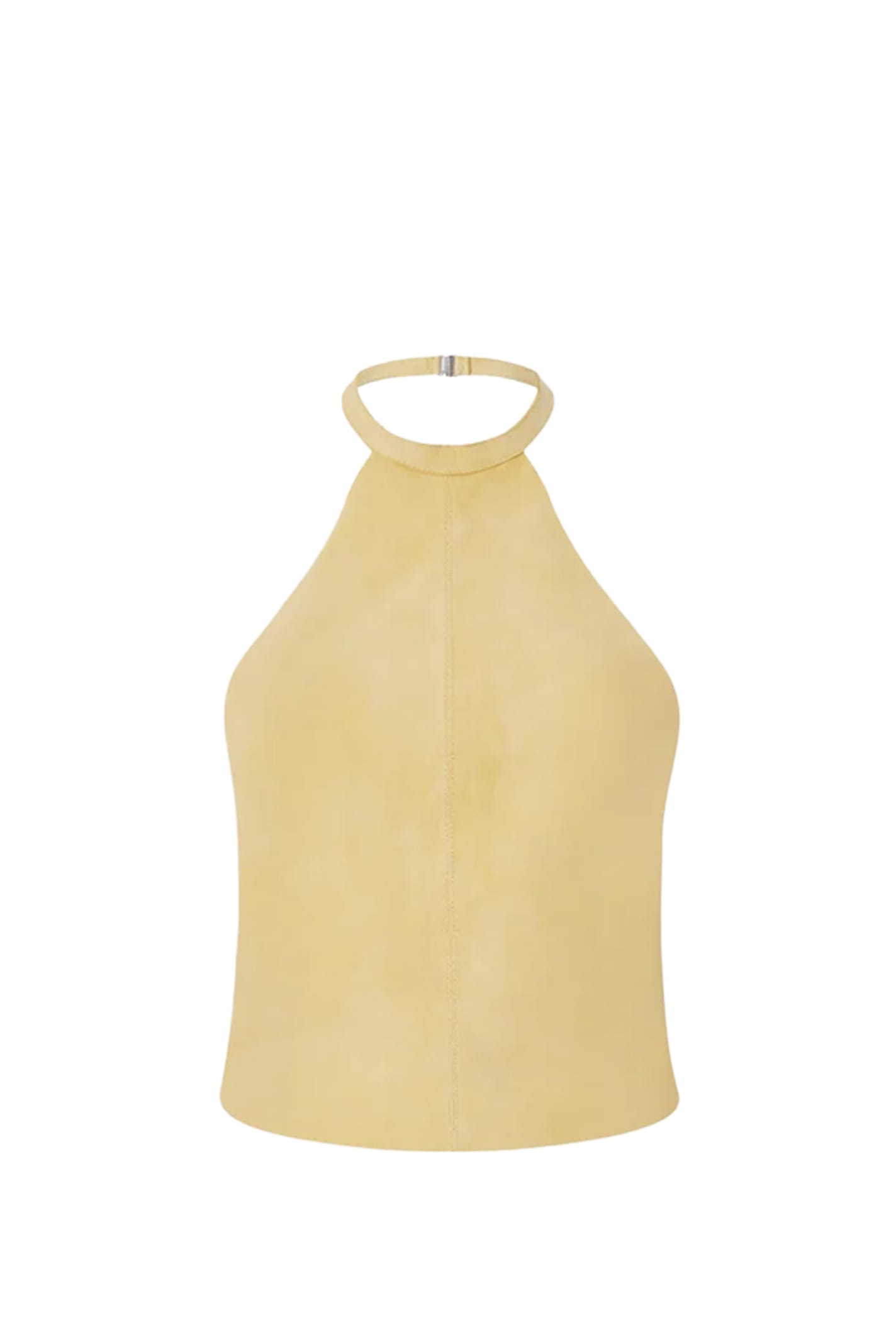 Shop Pinko Vertigini Top In Giallo Canna D`india
