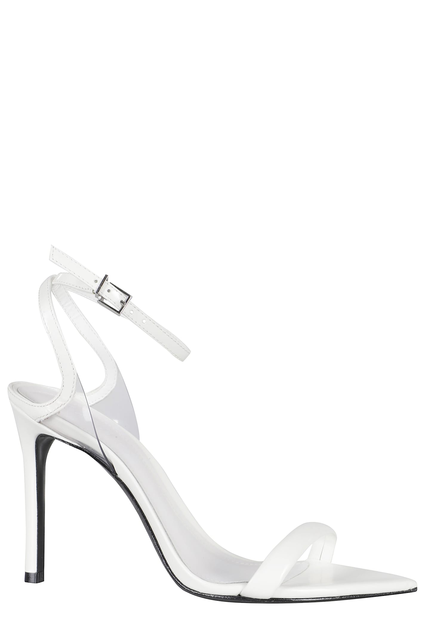 Schutz 100 Mm Clear-strap Stiletto-sandals In White