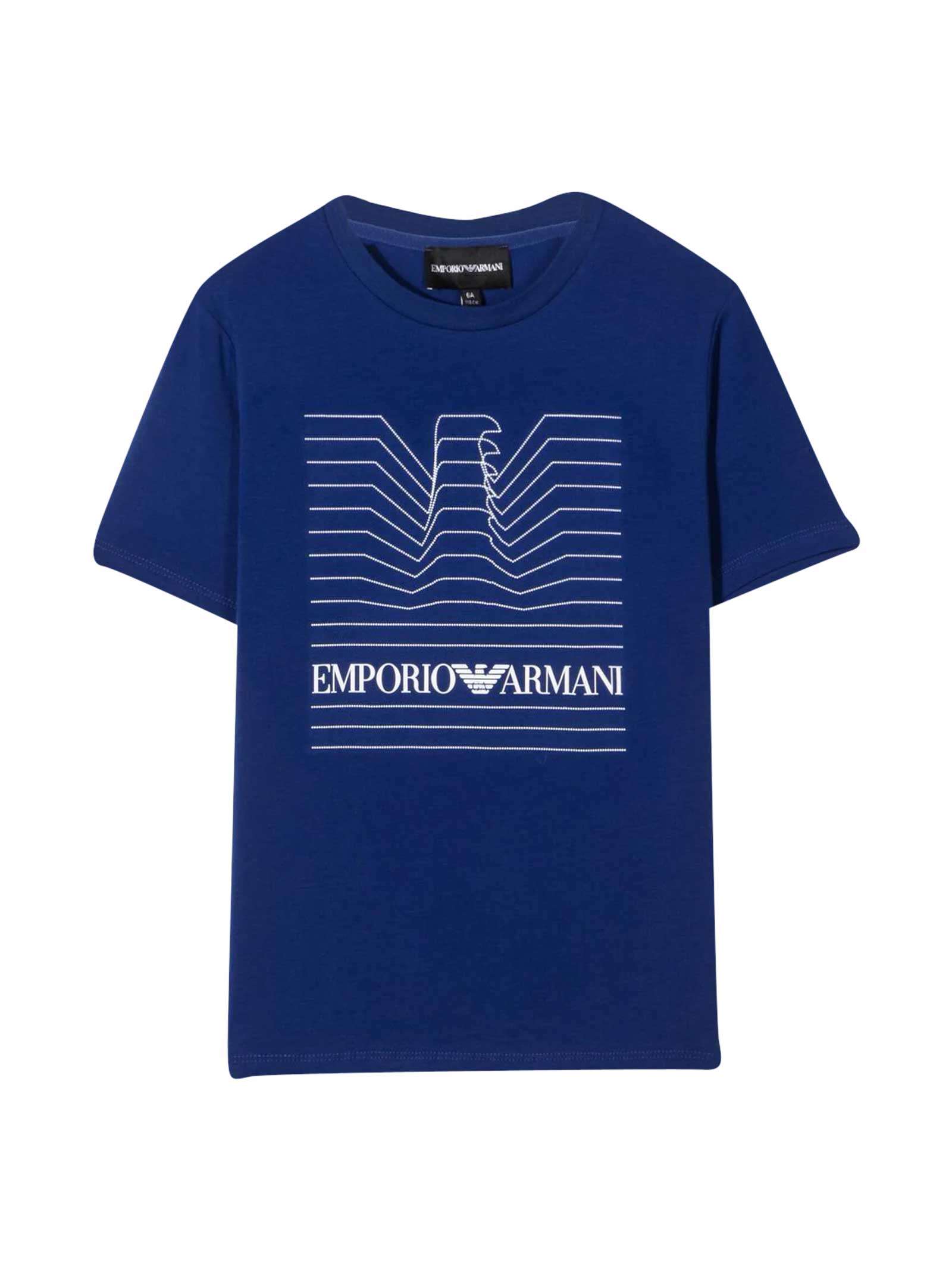 Emporio Armani Blue Teen T-shirt With Print