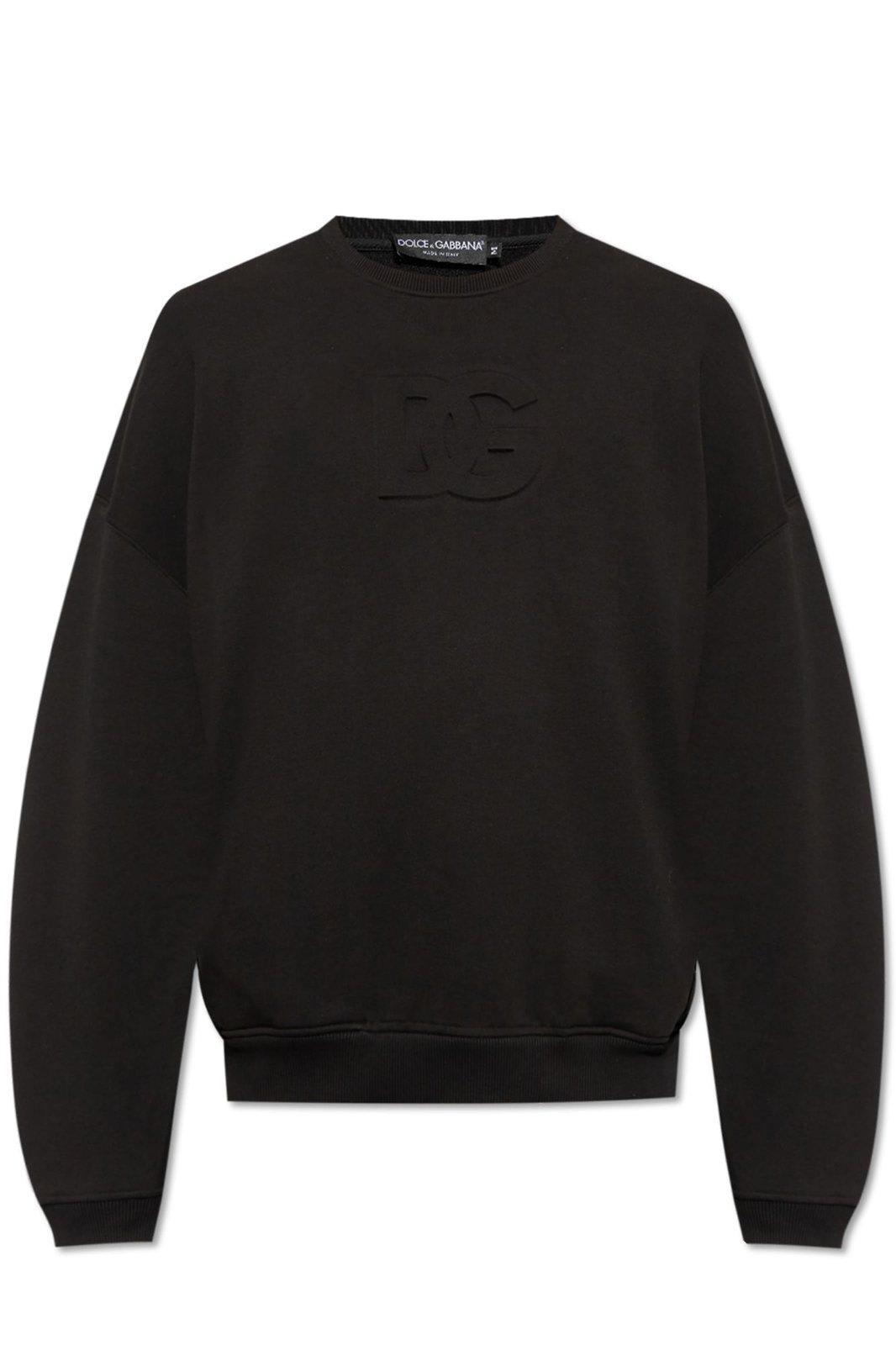 Logo Embossed Crewneck Sweatshirt