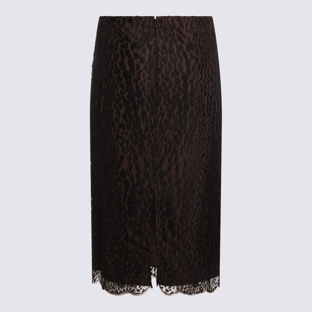 Tom Ford Black And Brown Skirt In Multi